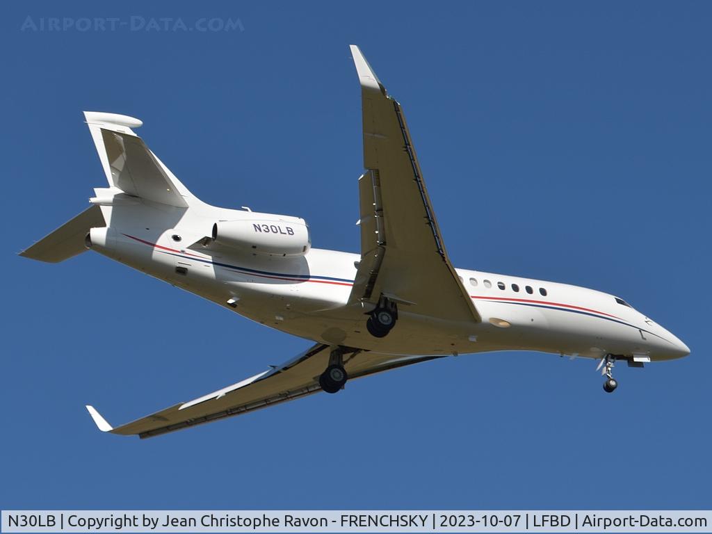 N30LB, 2016 Dassault Falcon 7X C/N 280, Hangar Acquisition Corp landing runway 05