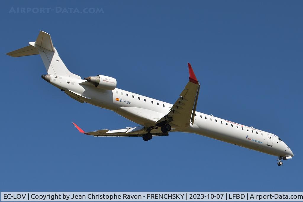 EC-LOV, 2011 Bombardier CRJ-1000ER NG (CL-600-2E25) C/N 19019, IB8698 / ANE42BN from Madrid landing runway 05