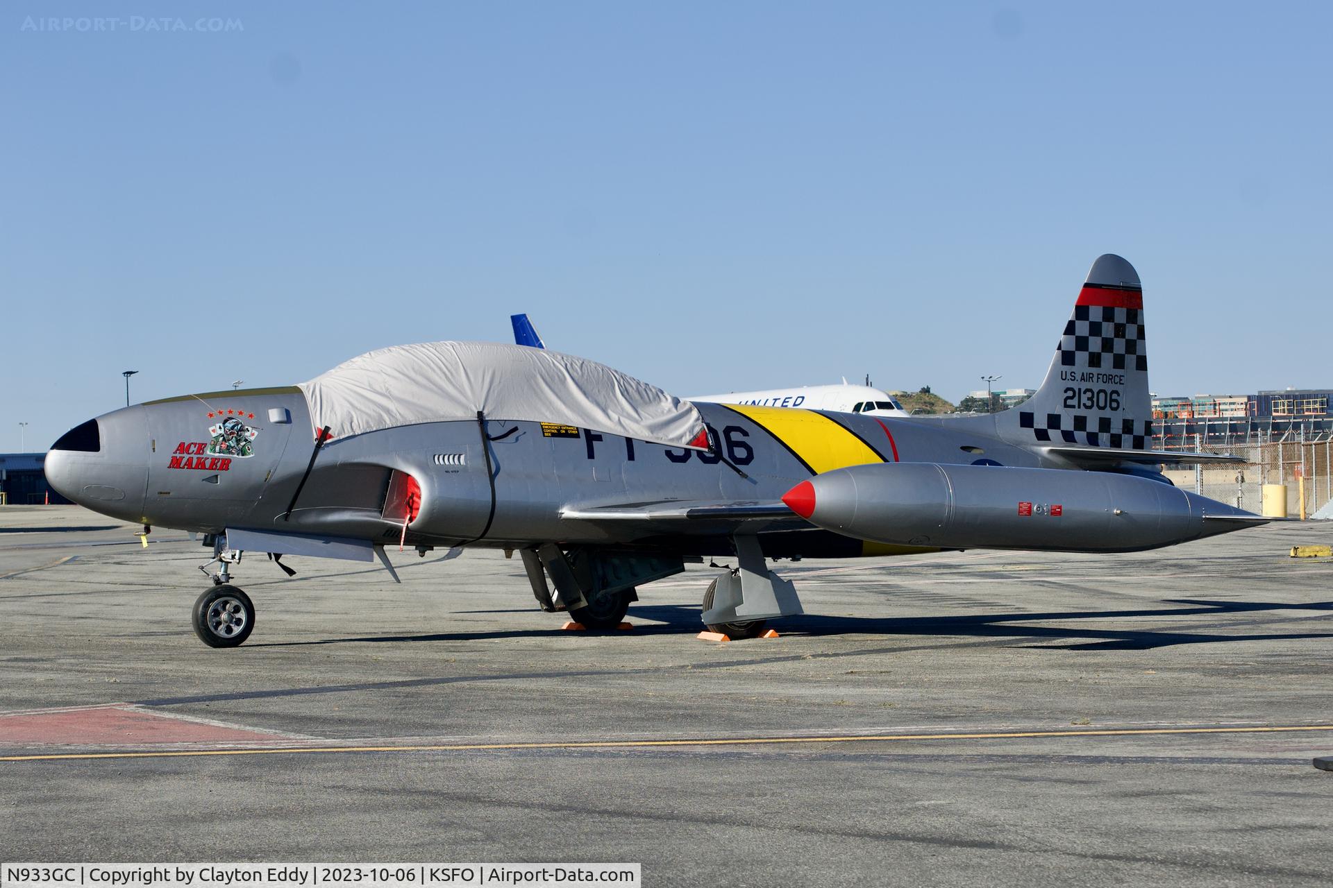 N933GC, 1954 Canadair T-33AN Silver Star 3 C/N T33-306, SFO 2023.