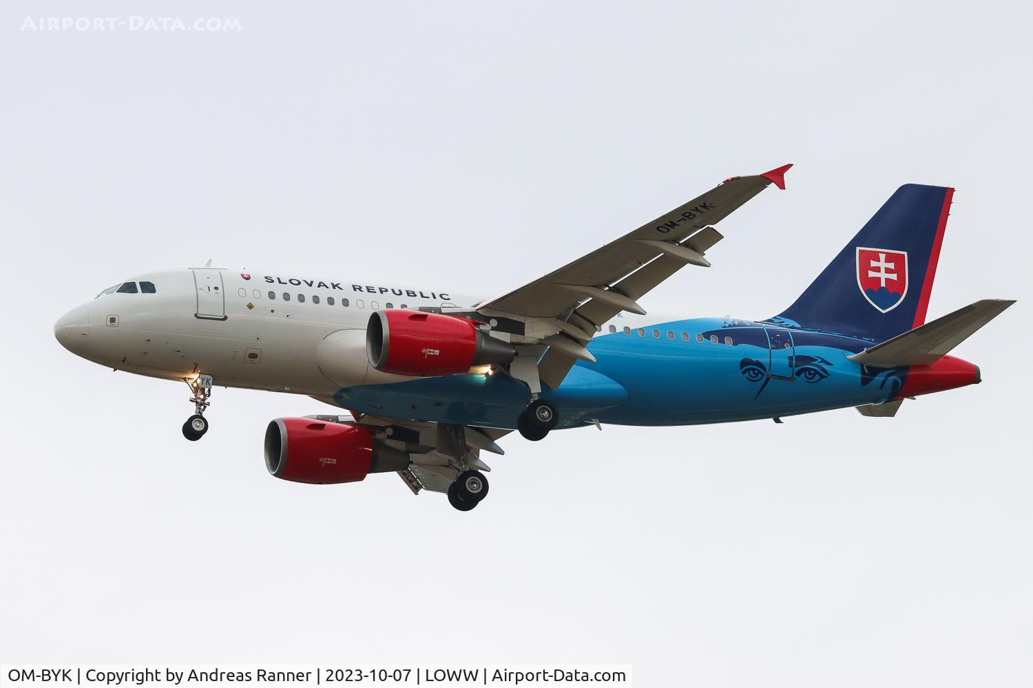 OM-BYK, 2001 Airbus ACJ319 (A319-115/CJ) C/N 1485, Slovakia  Government A319