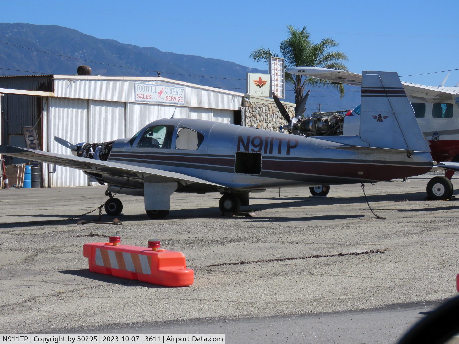 N911TP, 1961 Mooney M20B Mark 21 C/N 1847, Having work being done