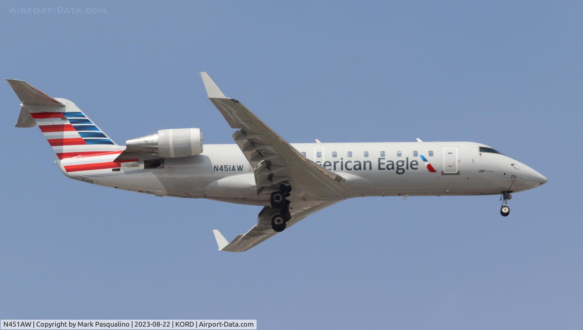 N451AW, 2003 Bombardier CRJ-200LR (CL-600-2B19) C/N 7832, CL-600-2B19