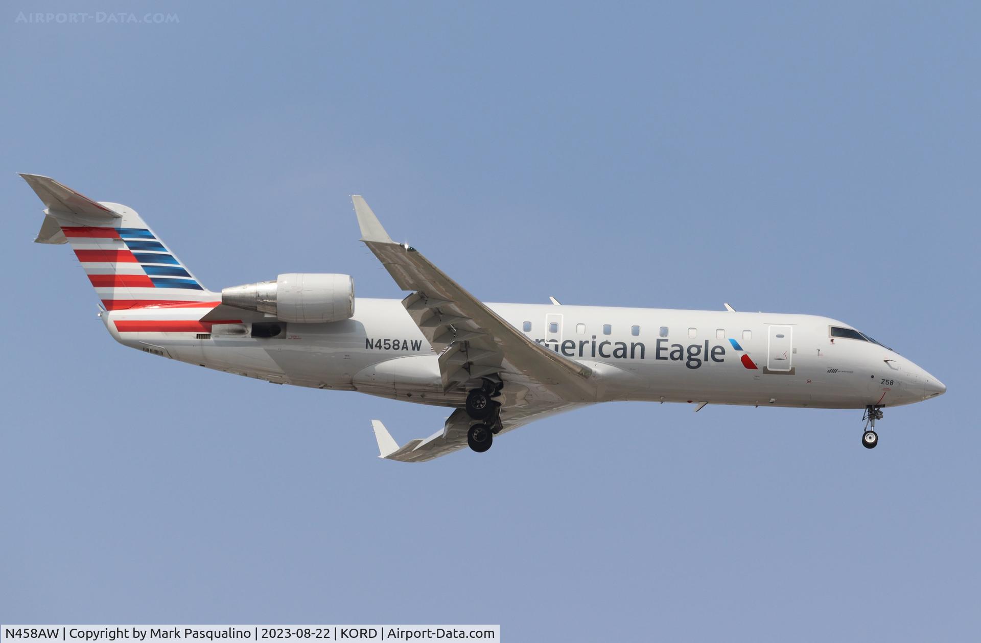 N458AW, 2003 Bombardier CRJ-200LR (CL-600-2B19) C/N 7861, CL-600-2B19