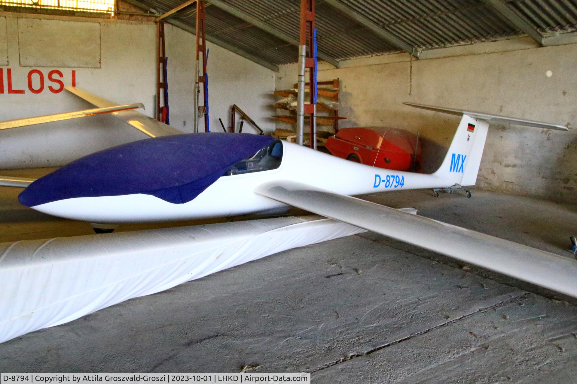 D-8794, Schleicher ASK-21 C/N Not found D-6144, LHKD - Kecskéd Airport, Hungary