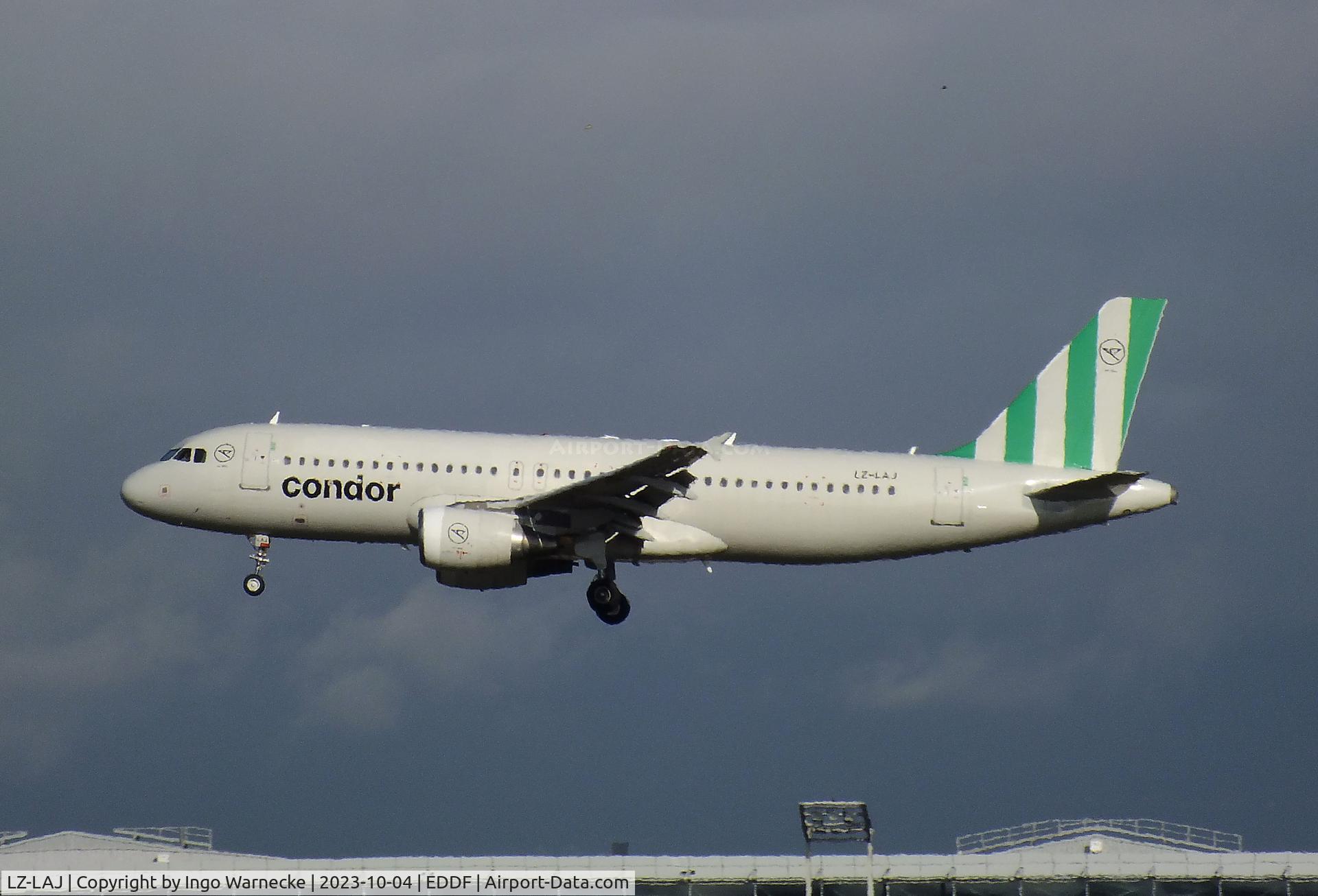 LZ-LAJ, 2006 Airbus A320-214 C/N 2764, Airbus A320-214 of Condor on final approach to Frankfurt-Main airport