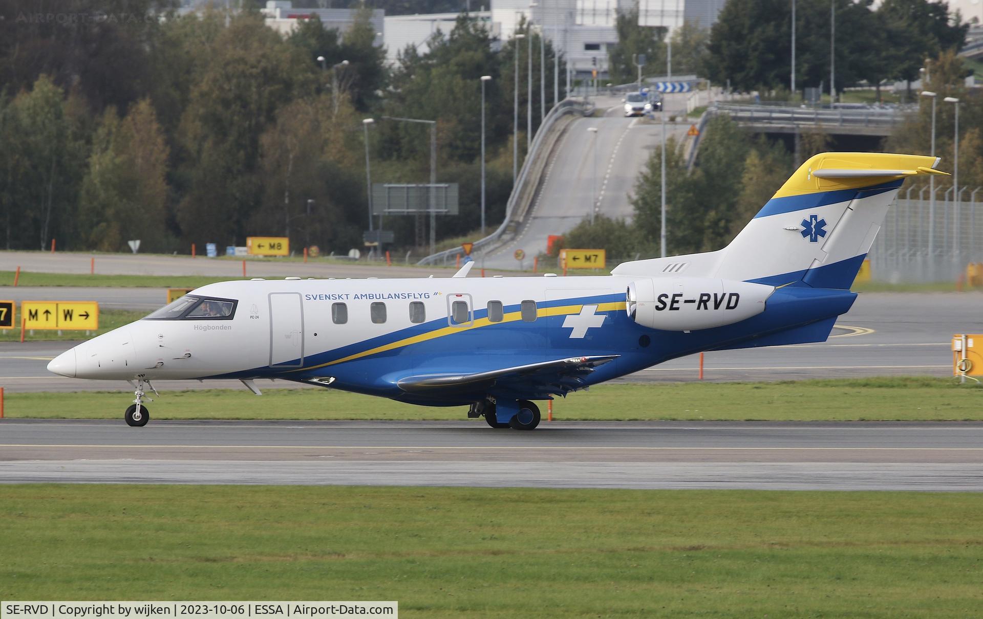 SE-RVD, 2020 Pilatus PC-24 C/N 209, RWY 19L