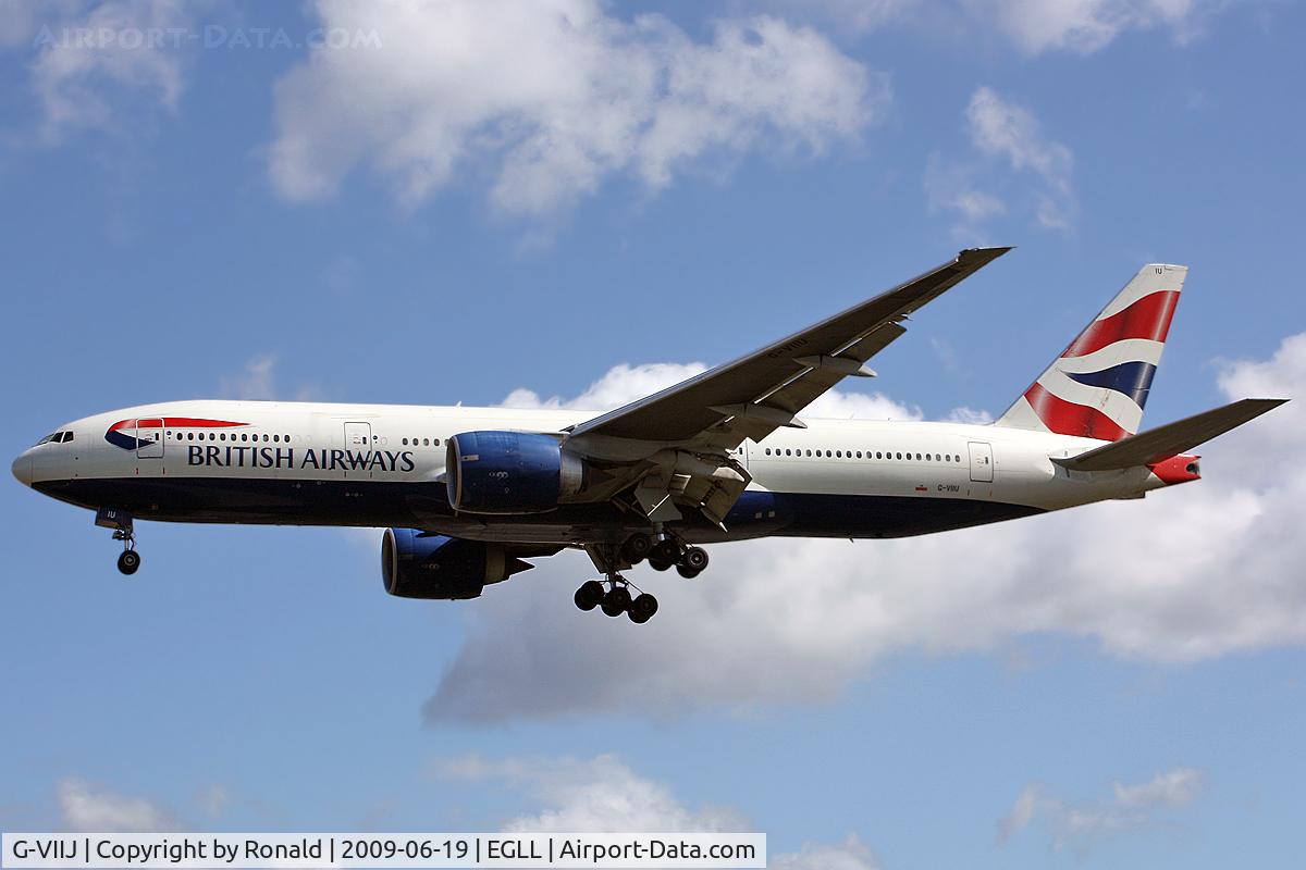 G-VIIJ, 1997 Boeing 777-236/ER C/N 27492, at lhr