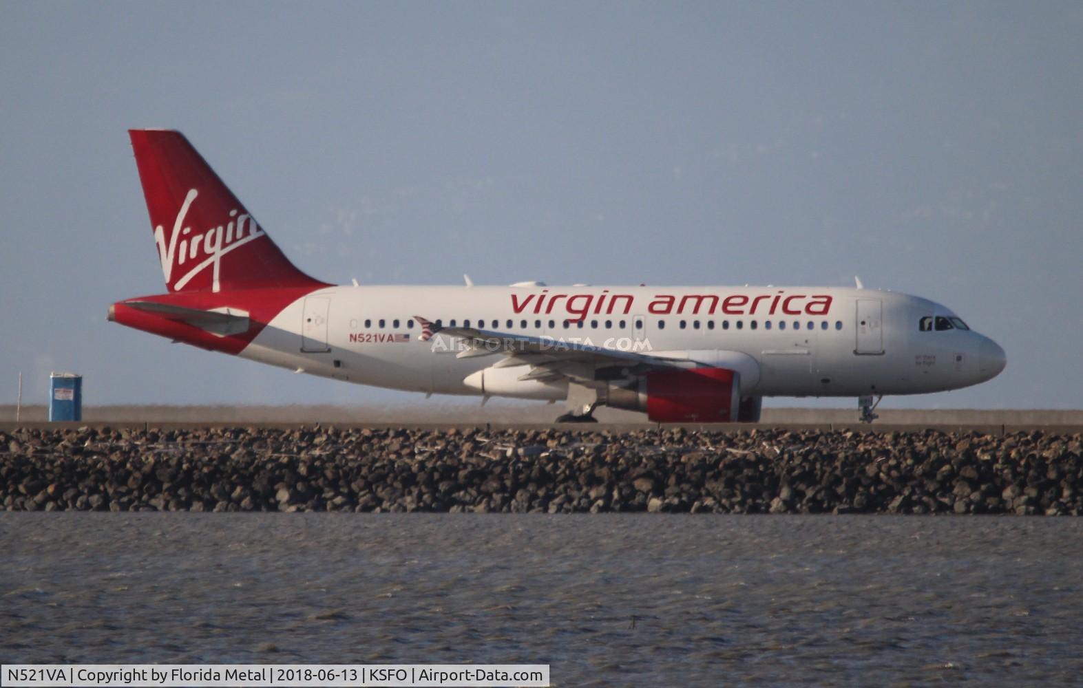 N521VA, 2006 Airbus A319-112 C/N 2773, VRD A319 zx