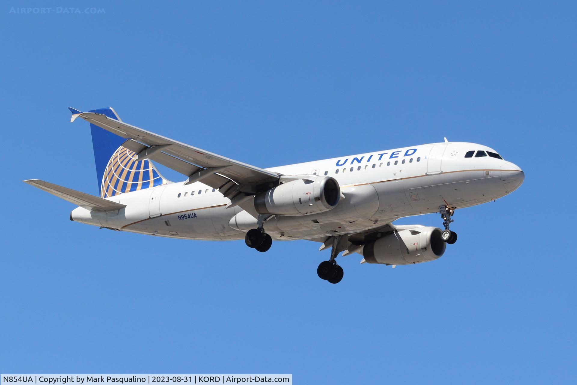 N854UA, 2002 Airbus A319-131 C/N 1731, Airbus A319-131