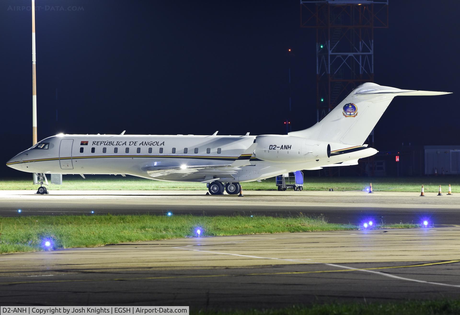 D2-ANH, 2005 Bombardier Global Express (BD-700-1A10) C/N 9145, On Stand After Arrival For Respray.