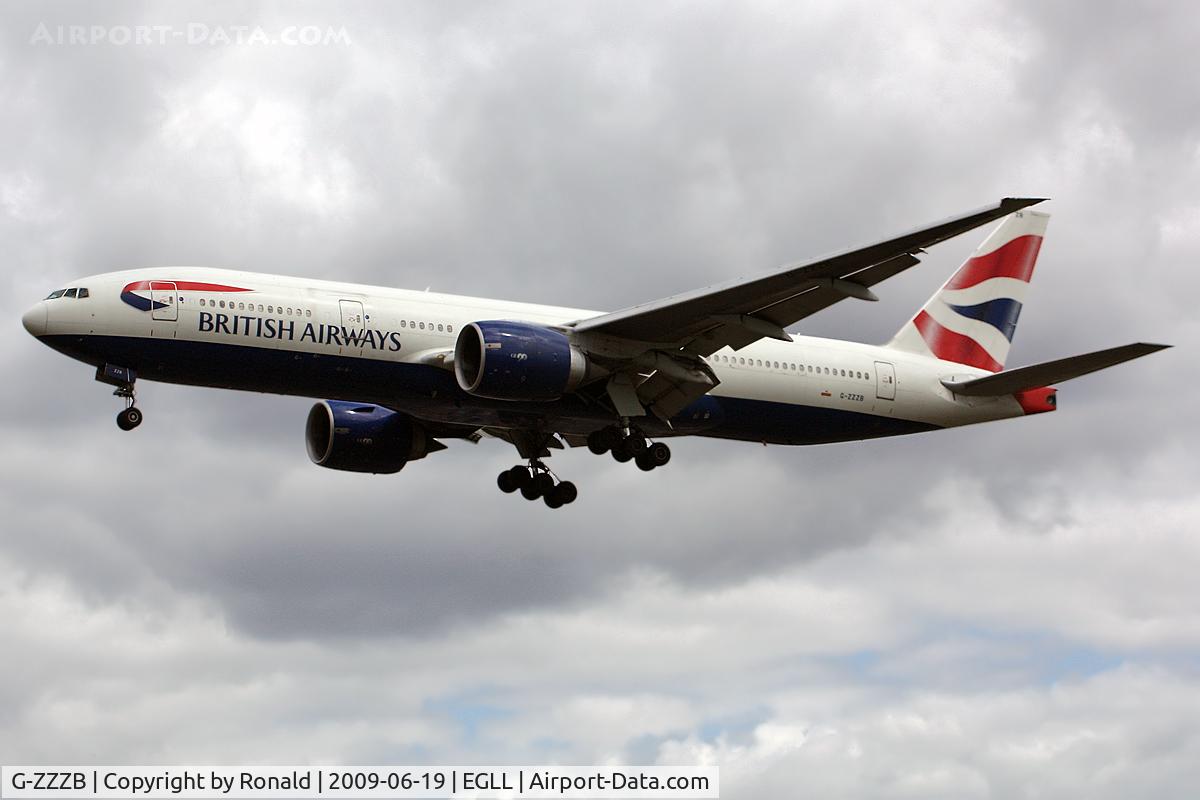 G-ZZZB, 1995 Boeing 777-236 C/N 27106, at lhr