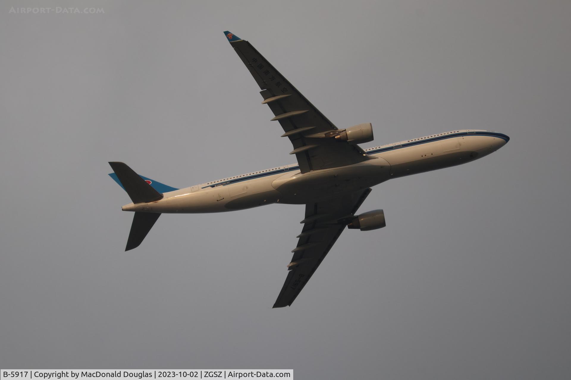 B-5917, 2013 Airbus A330-323X C/N 1392, SZX/ZGSZ