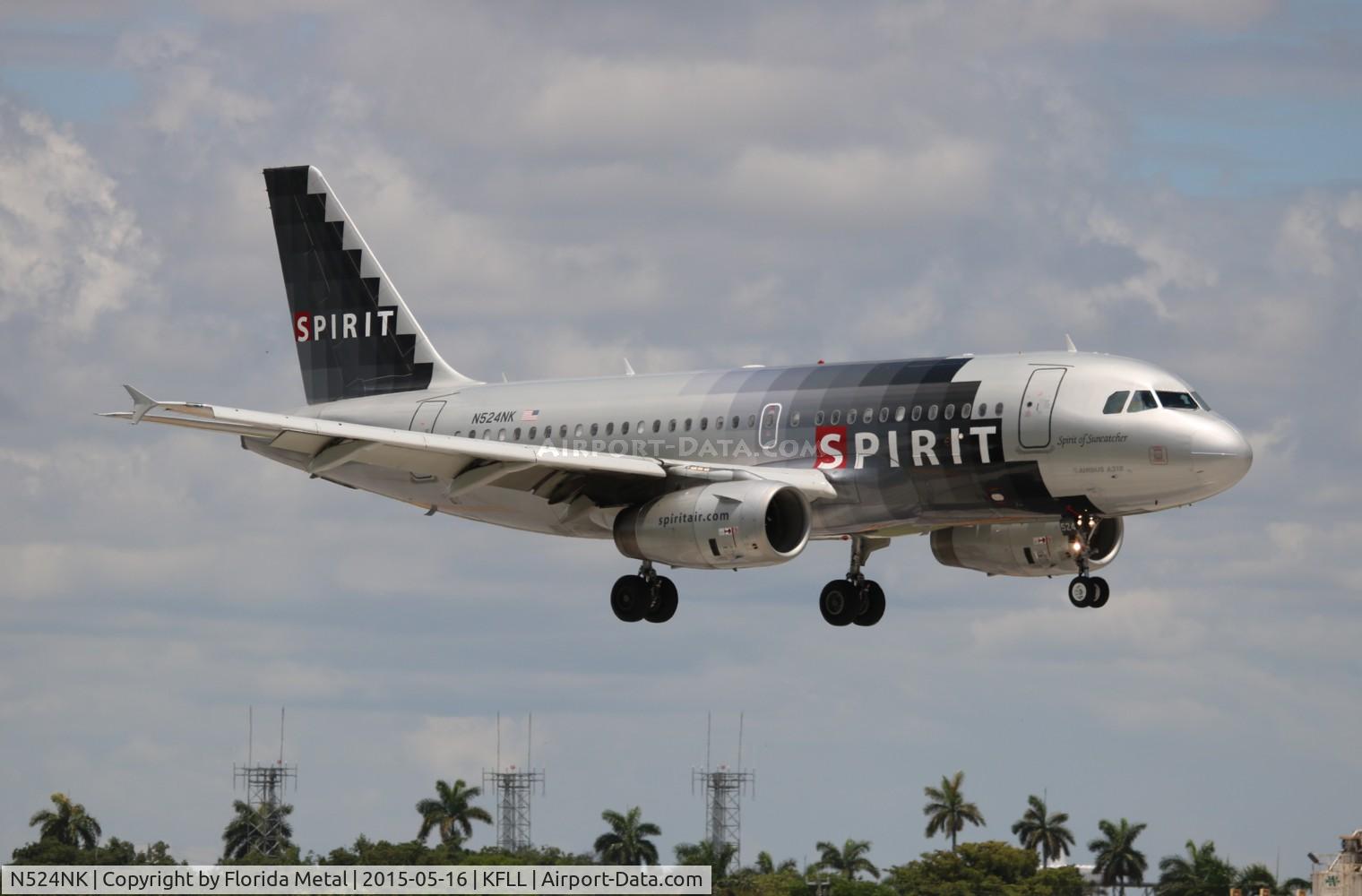 N524NK, 2006 Airbus A319-132 C/N 2929, NKS A319 silver zx