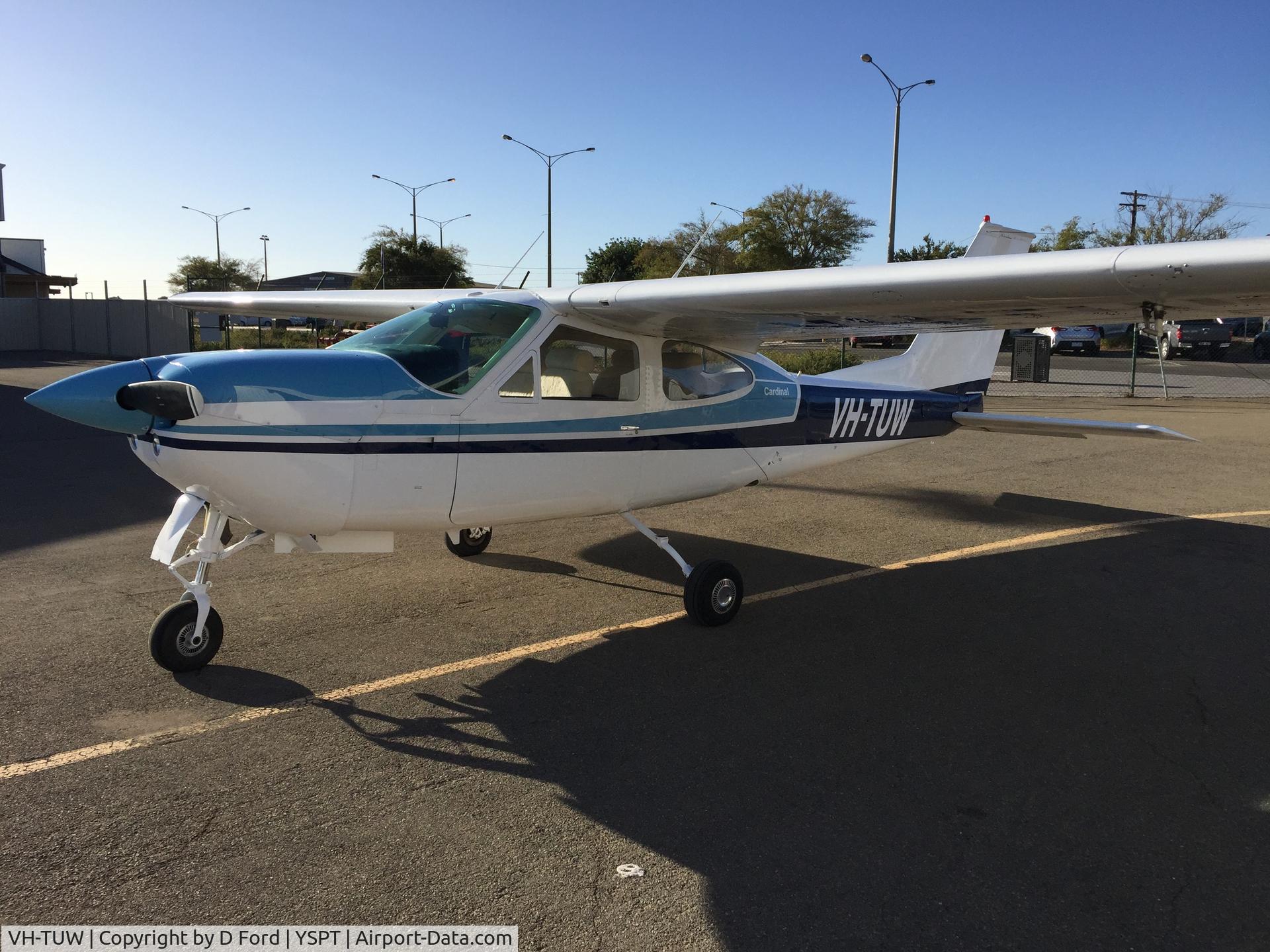 VH-TUW, 1977 Cessna 177RG Cardinal C/N 177RG1188, About to depart Southport for Western Australia on being sold to new owners.