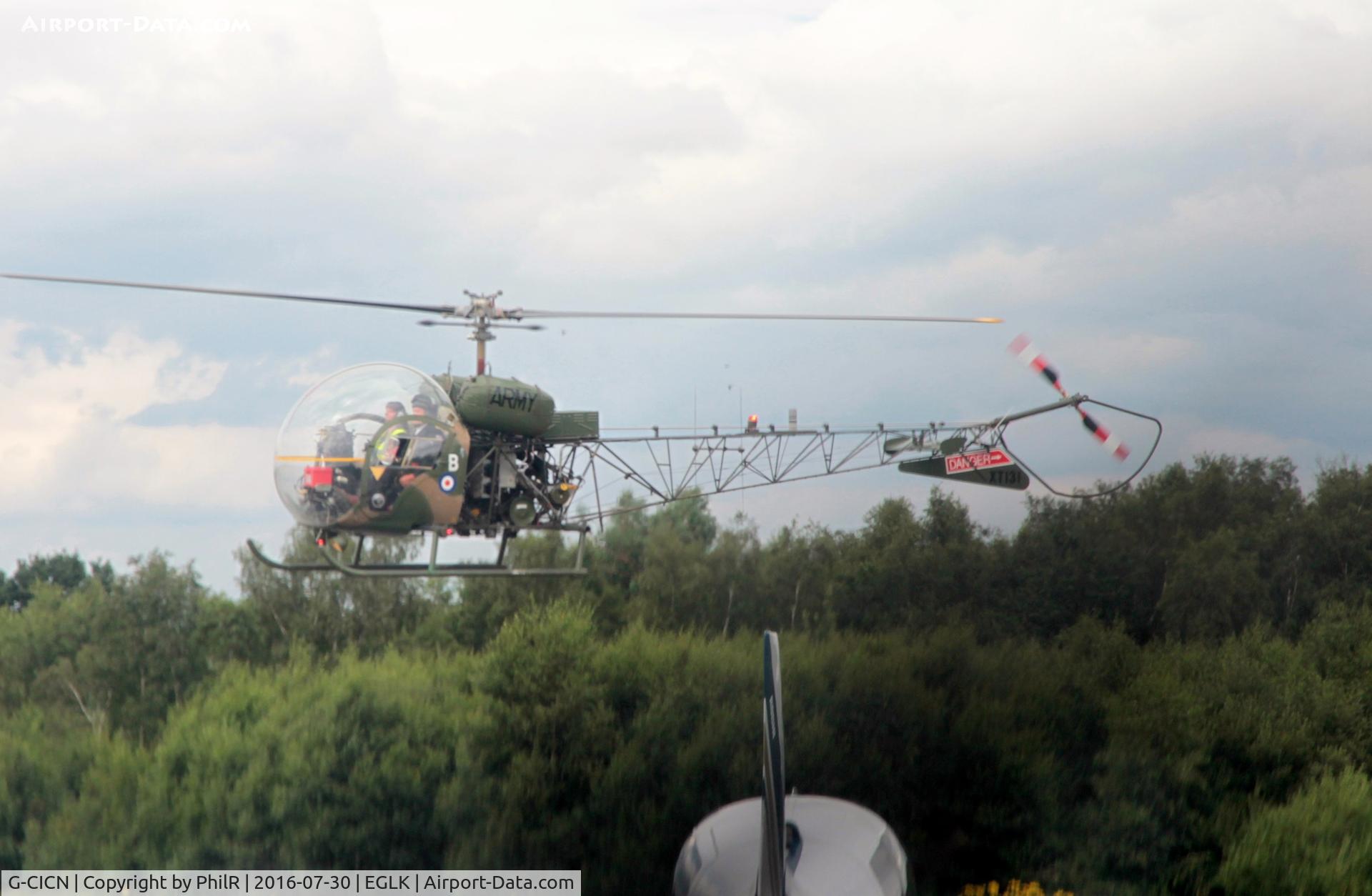 G-CICN, 1964 Westland Sioux AH.1 C/N 1540, XT131 1964 Agusta-Bell Sioux AH1 AAC Blackbushe