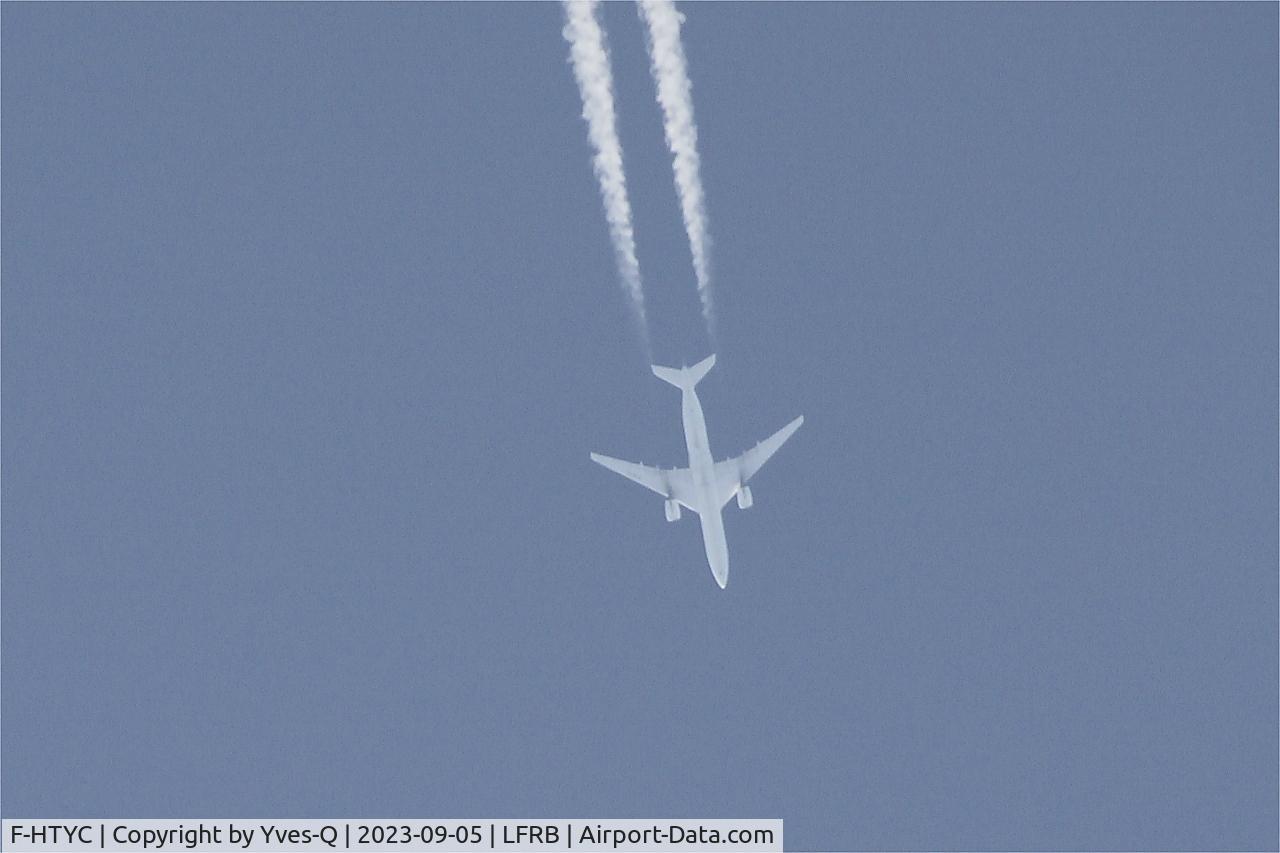 F-HTYC, 2019 Airbus A350-941 C/N 359, Airbus A350-941,Flight over Brest-Bretagne airport (LFRB-BES)