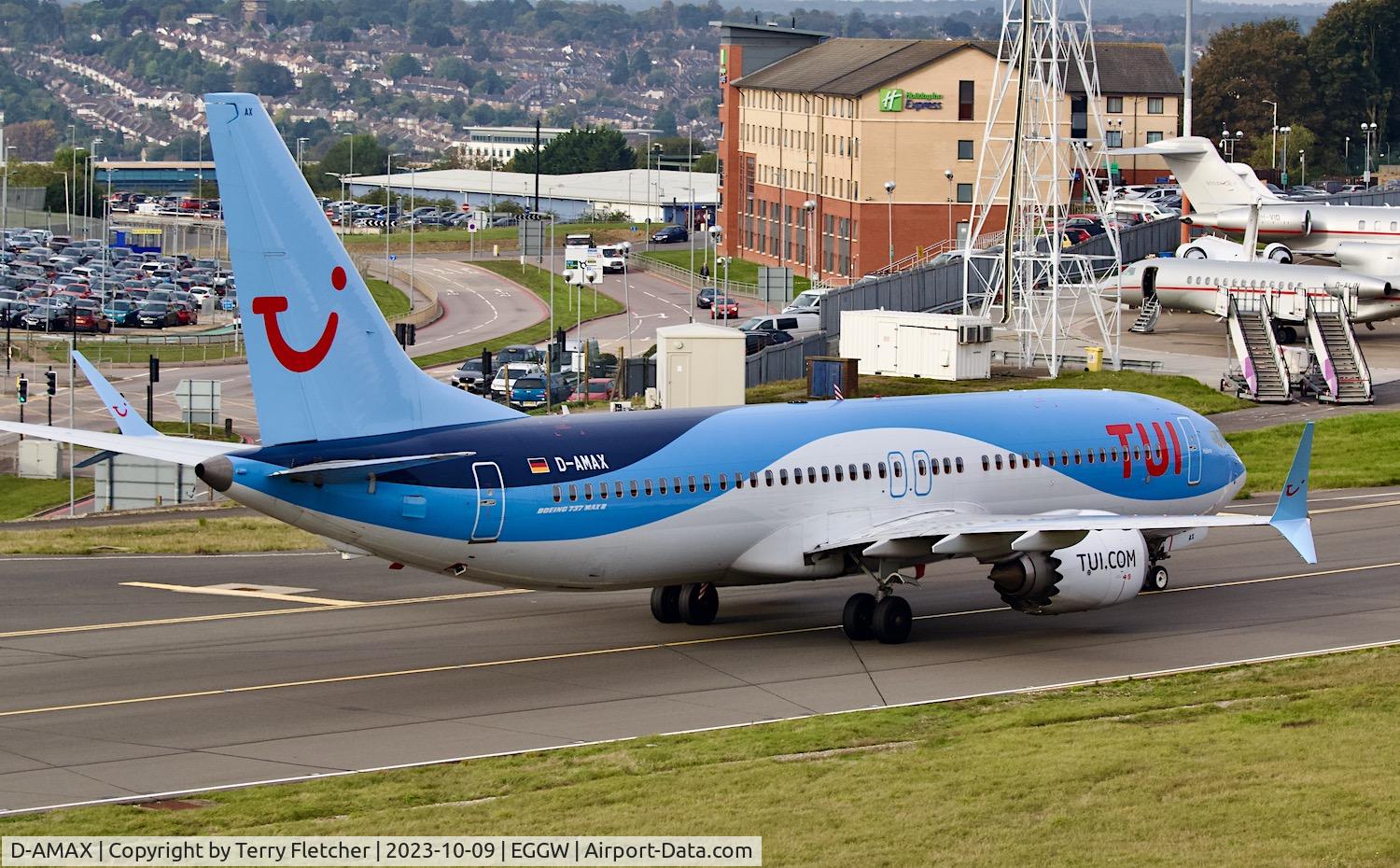 D-AMAX, 2019 Boeing 737-8 MAX C/N 44601, At Luton Airport