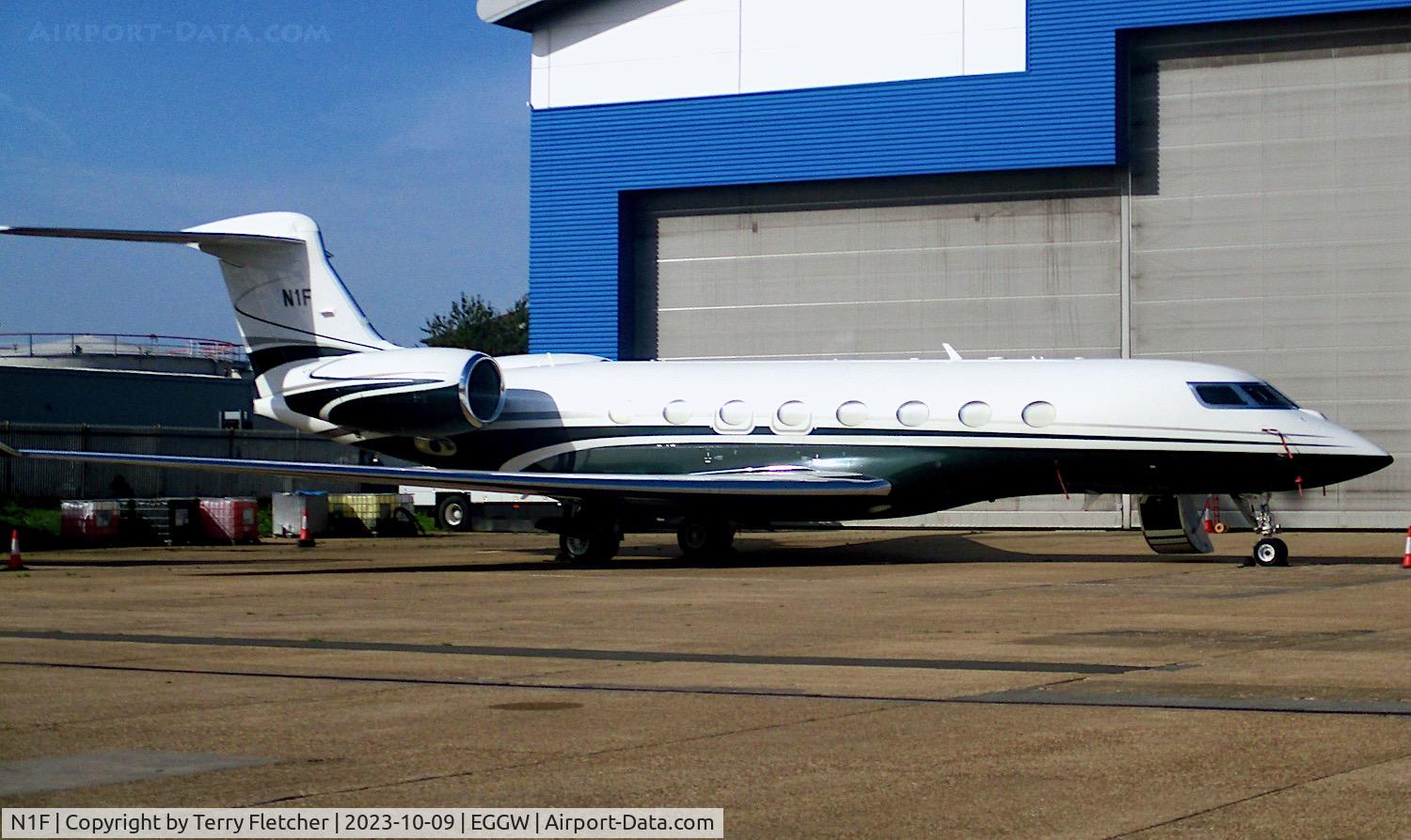 N1F, 2014 Gulfstream Aerospace G650 (G-VI) C/N 6076, At Luton Airport