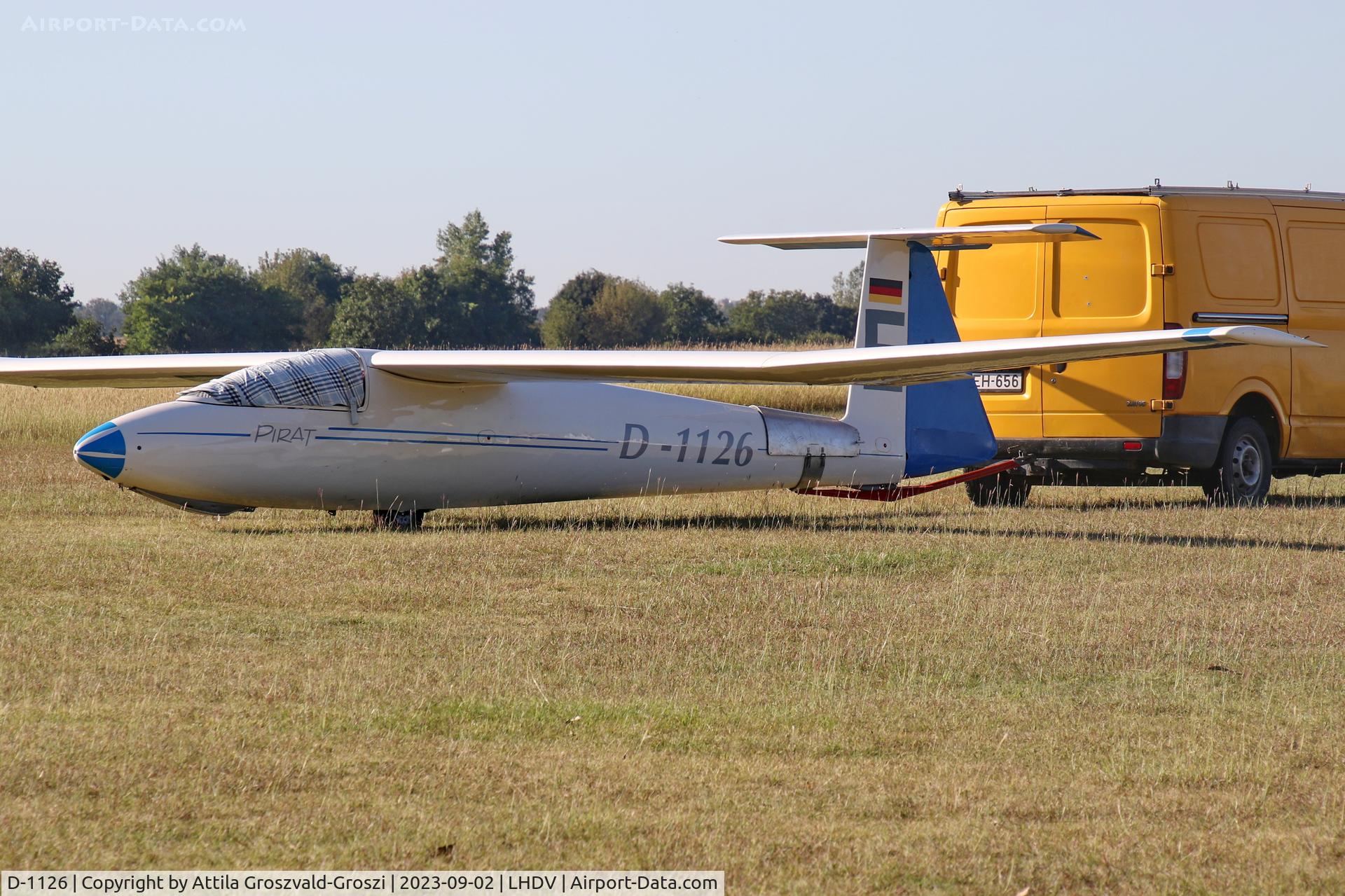 D-1126, 1974 PZL-Bielsko SZD-30 Pirat C/N B-503, LHDV - Dunaújváros-Kisapostag Airport, Hungary