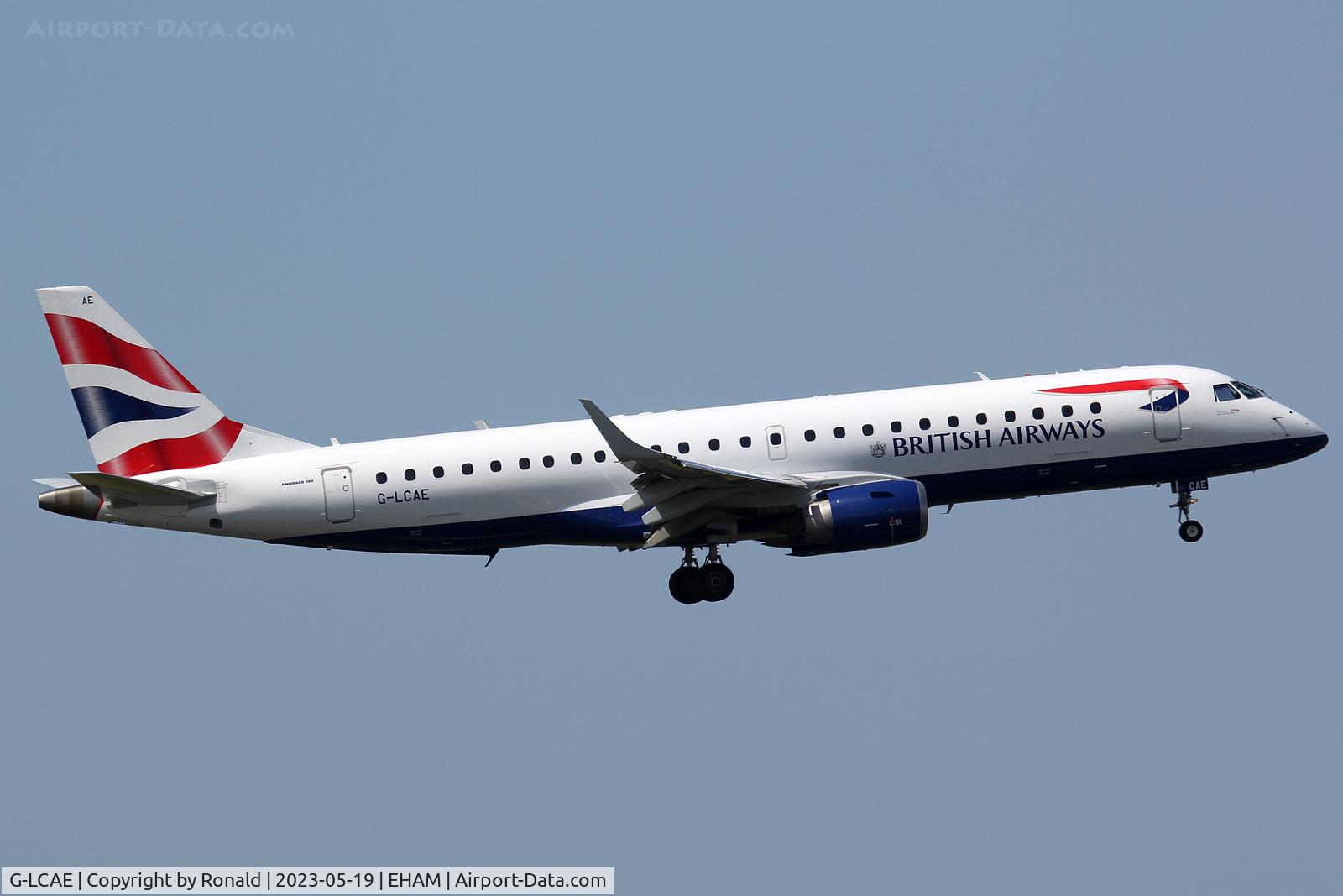 G-LCAE, 2012 Embraer ERJ 190-100LR C/N 19000539, at spl