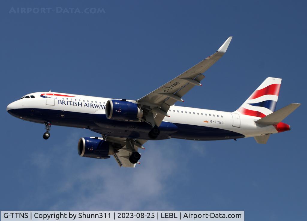G-TTNS, 2022 Airbus A320-251N C/N 11026, LAnding rwy 24R