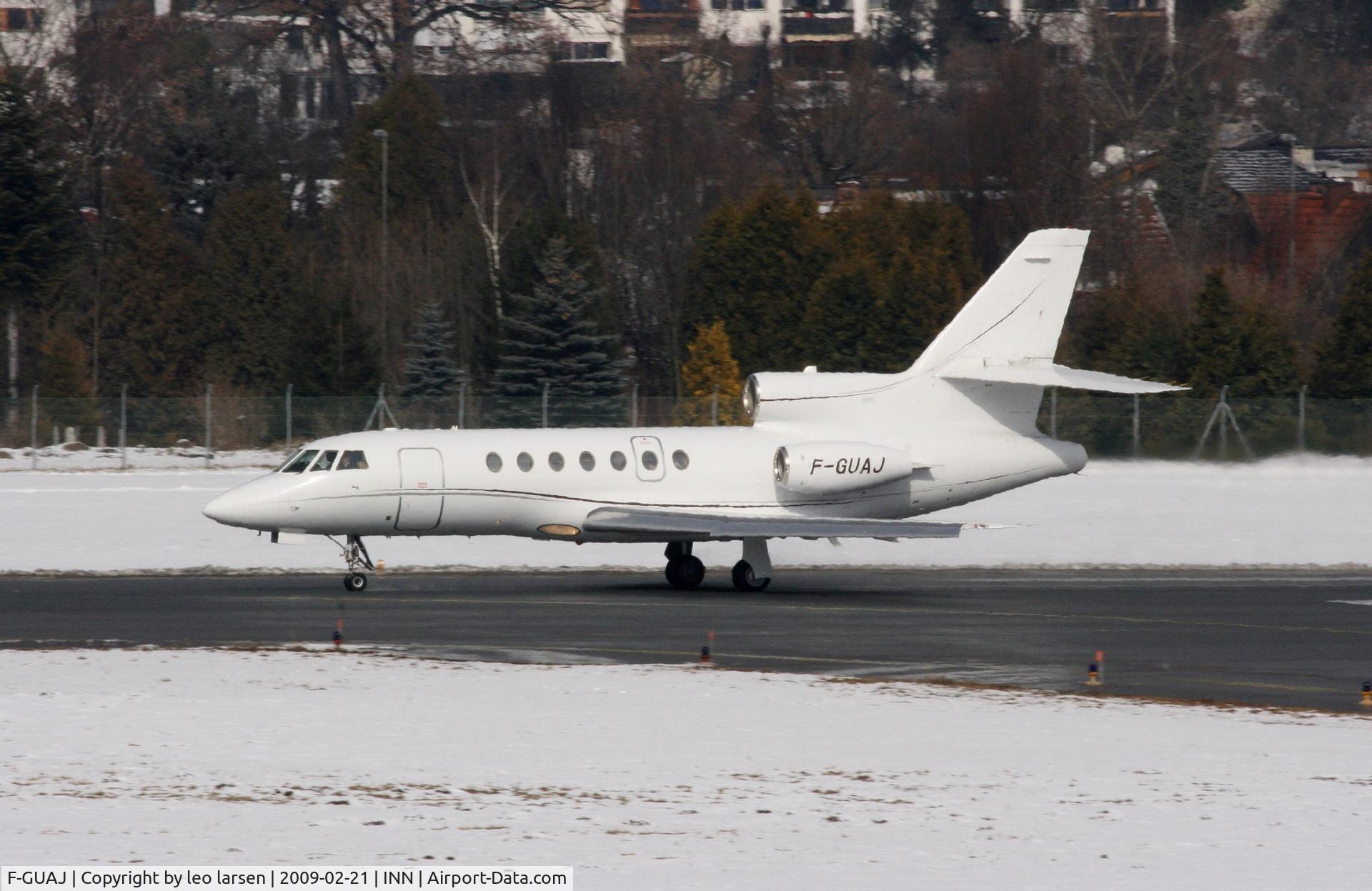 F-GUAJ, 1986 Dassault Falcon 50 C/N 169, Innsbruck 21.2.2009