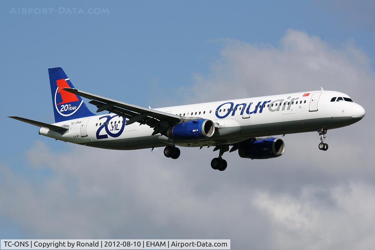 TC-ONS, 1993 Airbus A321-131 C/N 364, at spl