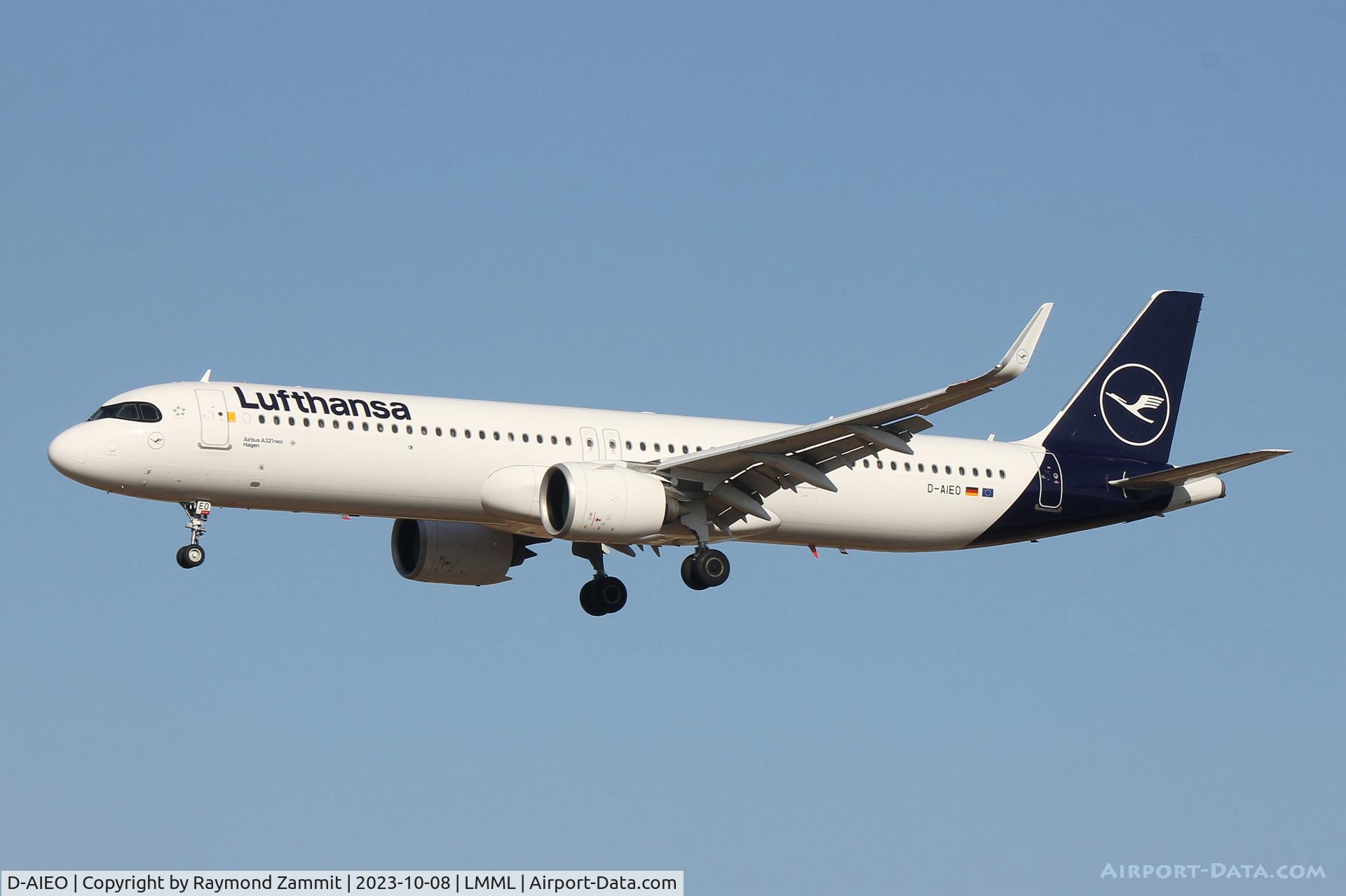 D-AIEO, 2022 Airbus A321-271NX C/N 10892, A321Neo D-AEIO Lufthansa