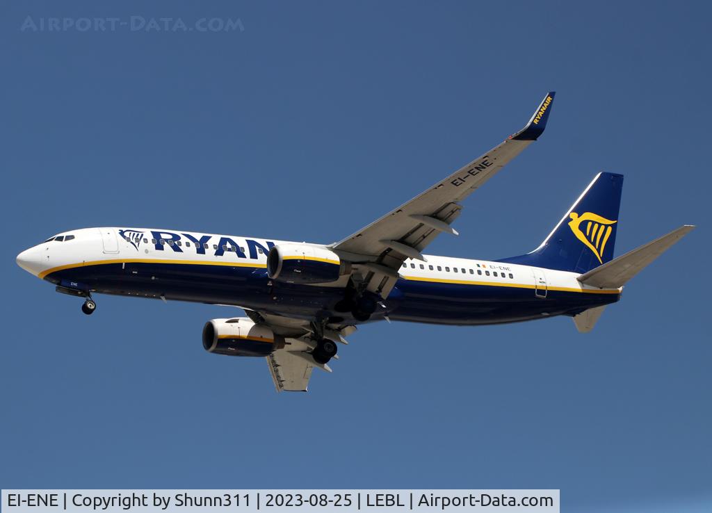 EI-ENE, 2010 Boeing 737-8AS C/N 34976, Landing rwy 24R