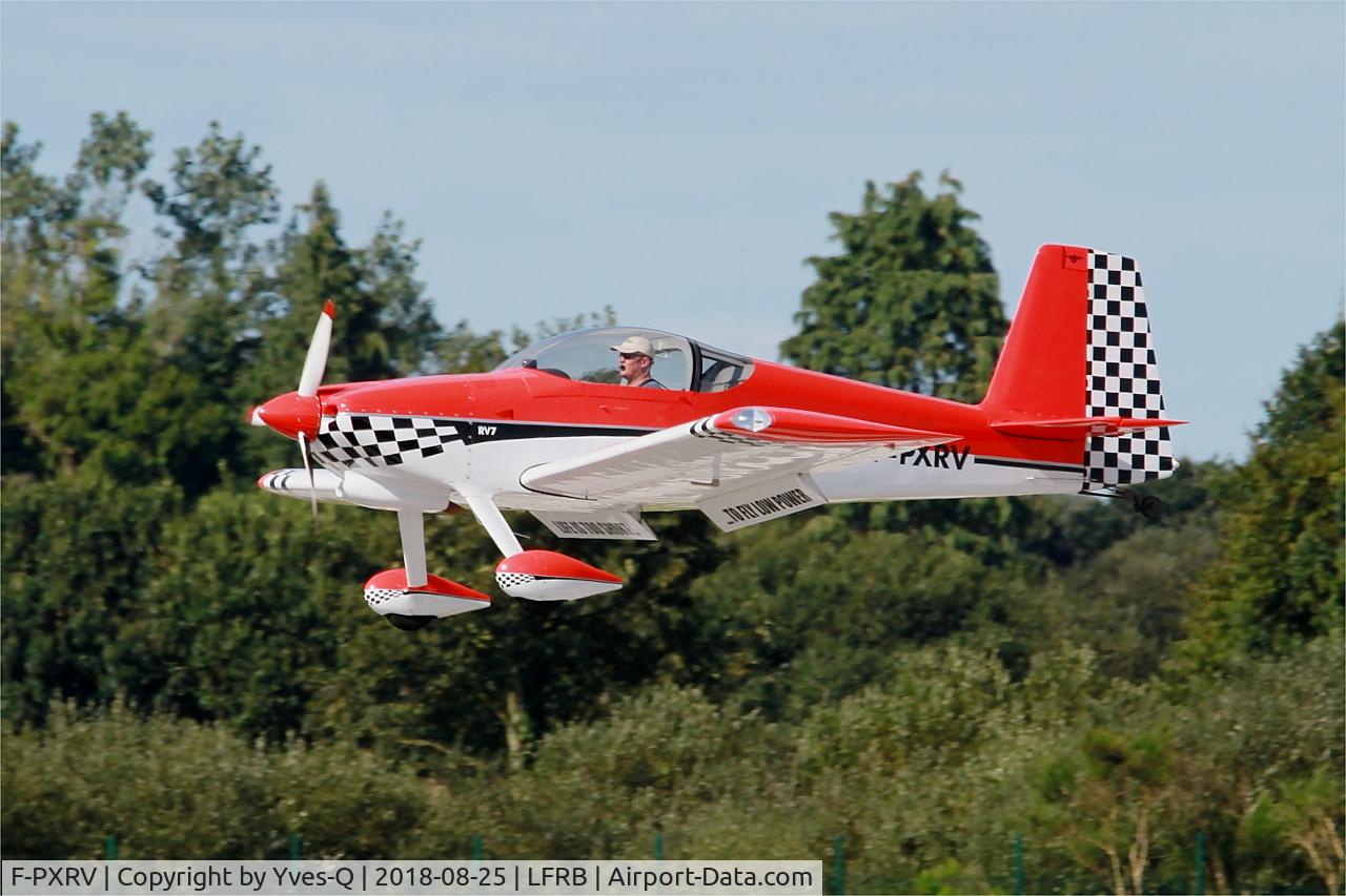 F-PXRV, 2017 Van's RV-7 C/N 74130, Vans RV-7, On final rwy 25L, Brest-Bretagne airport (LFRB-BES)
