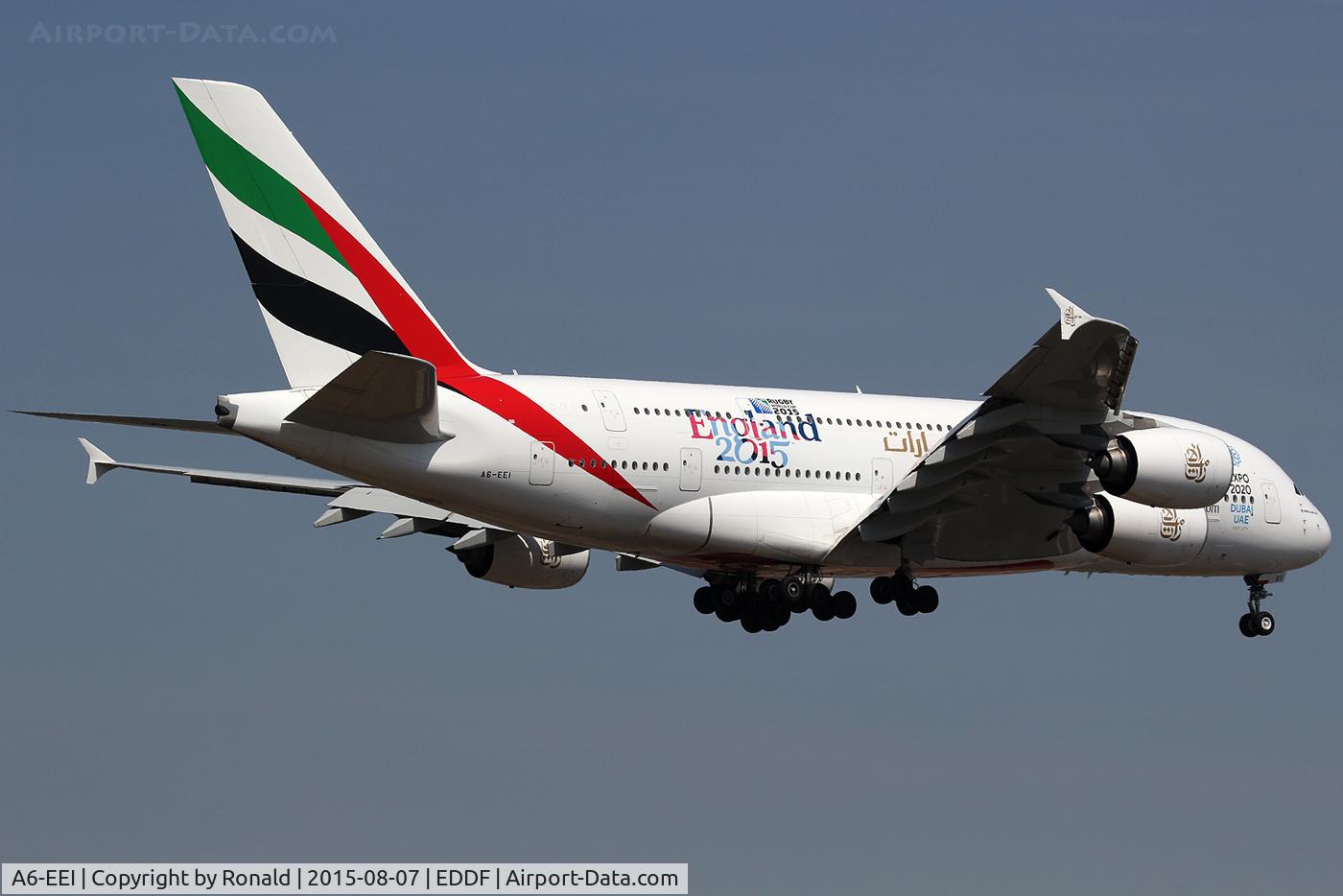 A6-EEI, 2012 Airbus A380-861 C/N 123, at fra