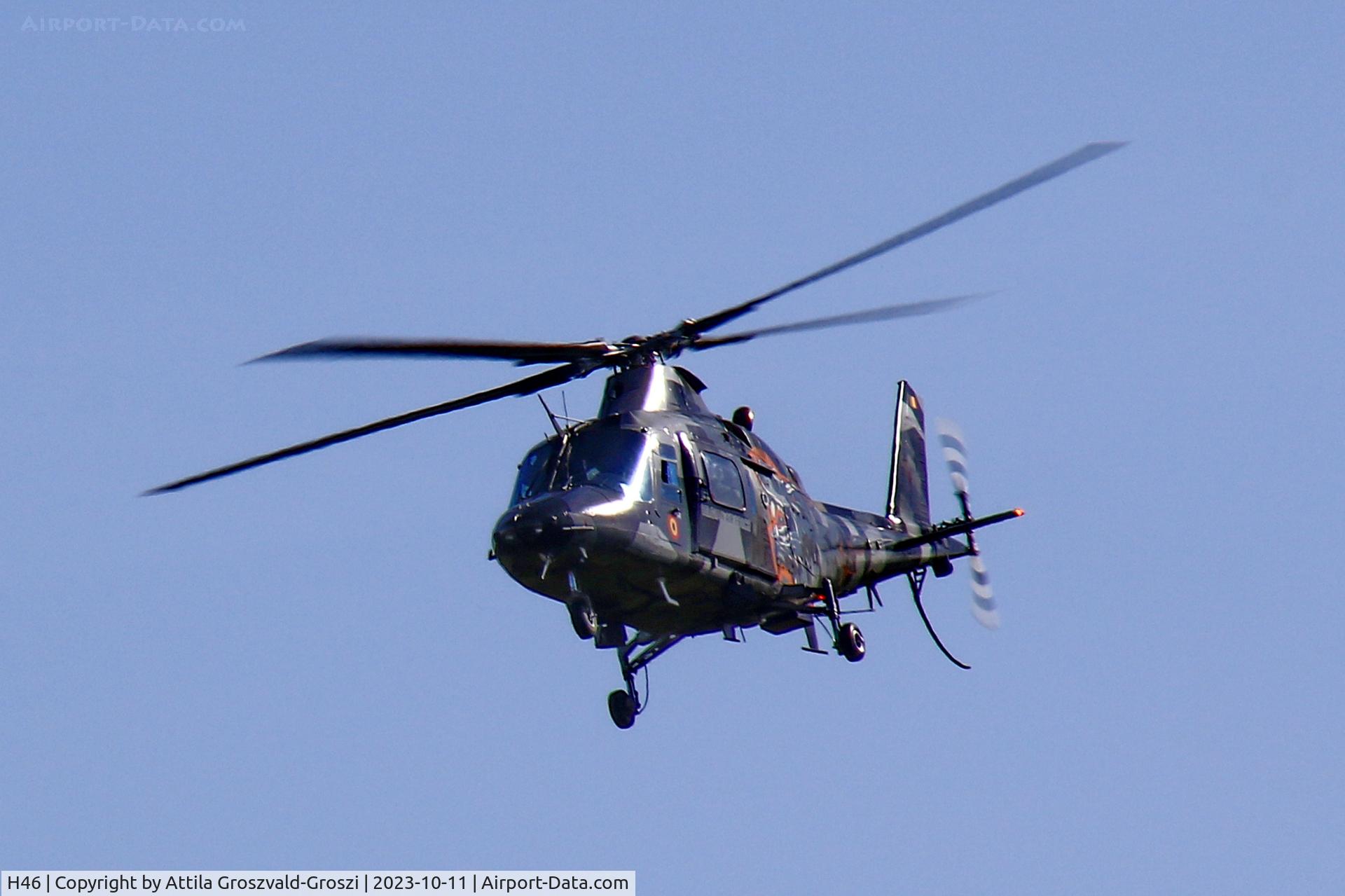 H46, Agusta A-109BA C/N 0300, Jutas-Ujmajor. The Hungarian airforce is his practising base