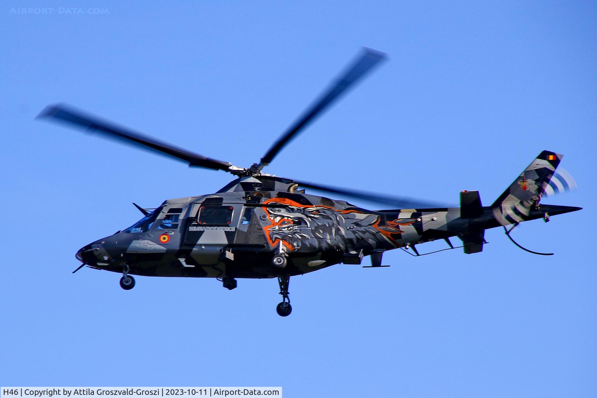 H46, Agusta A-109BA C/N 0300, Jutas-Ujmajor. The Hungarian airforce is his practising base