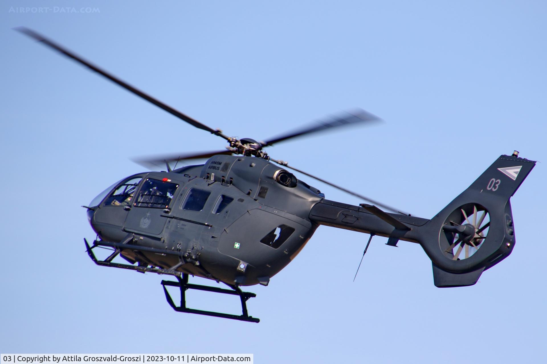 03, 2019 Airbus Helicopters H-145M C/N 20276, Jutas-Ujmajor. The Hungarian airforce is his practising base