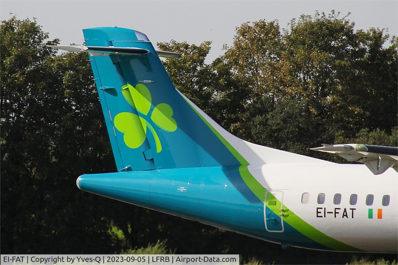 EI-FAT, 2013 ATR 72-600 (72-212A) C/N 1097, ATR 42 600, Tail close up view, Brest-Bretagne airport (LFRB-BES)