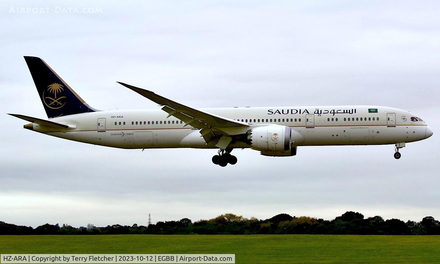 HZ-ARA, 2016 Boeing 787-9 Dreamliner C/N 41544, At Birmingham