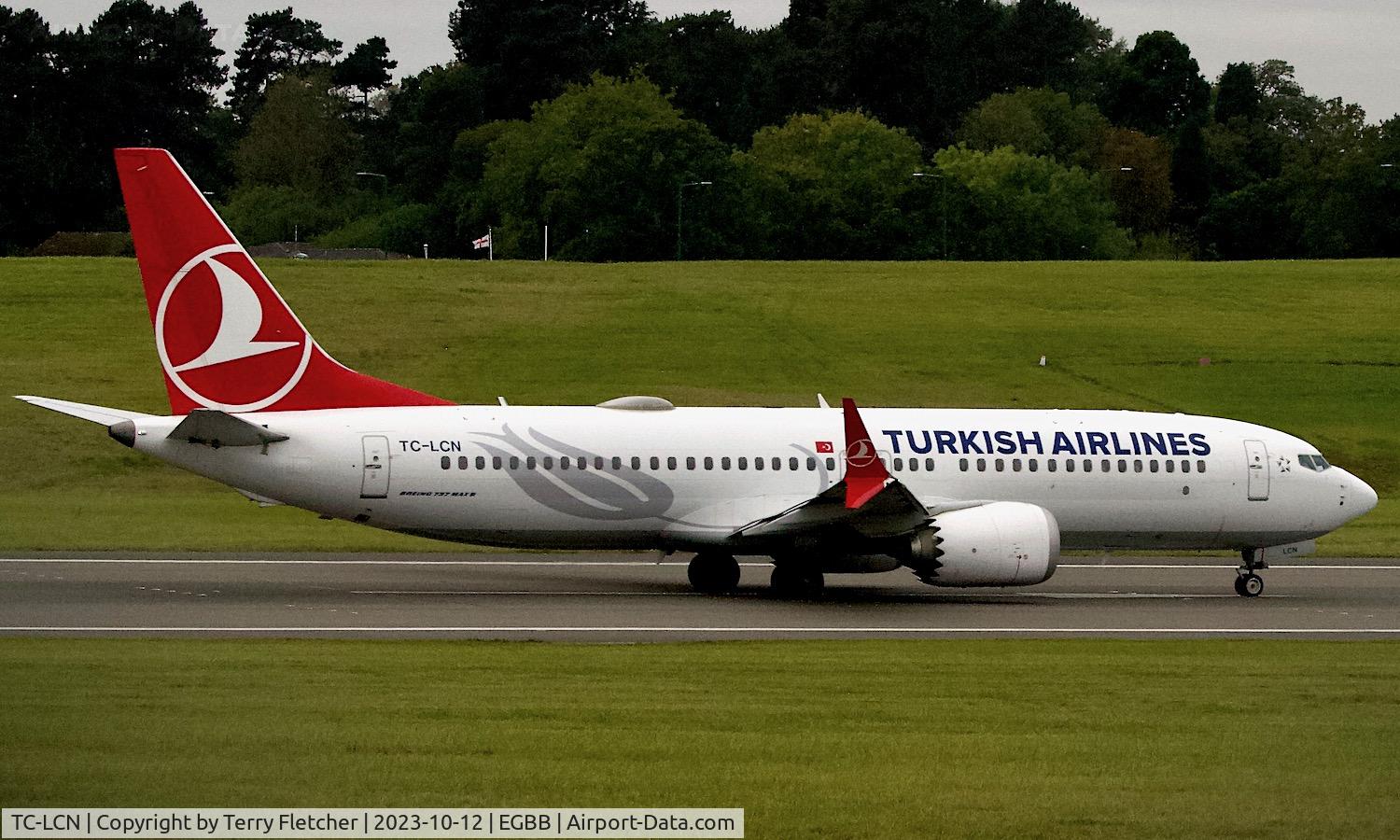TC-LCN, 2019 Boeing 737-8 MAX C/N 60056, At Birmingham