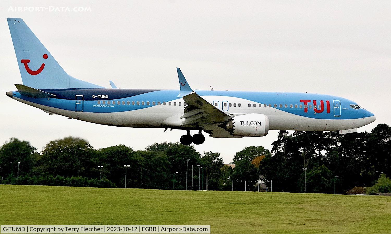 G-TUMD, 2019 Boeing 737-8 MAX C/N 44648, At Birmingham