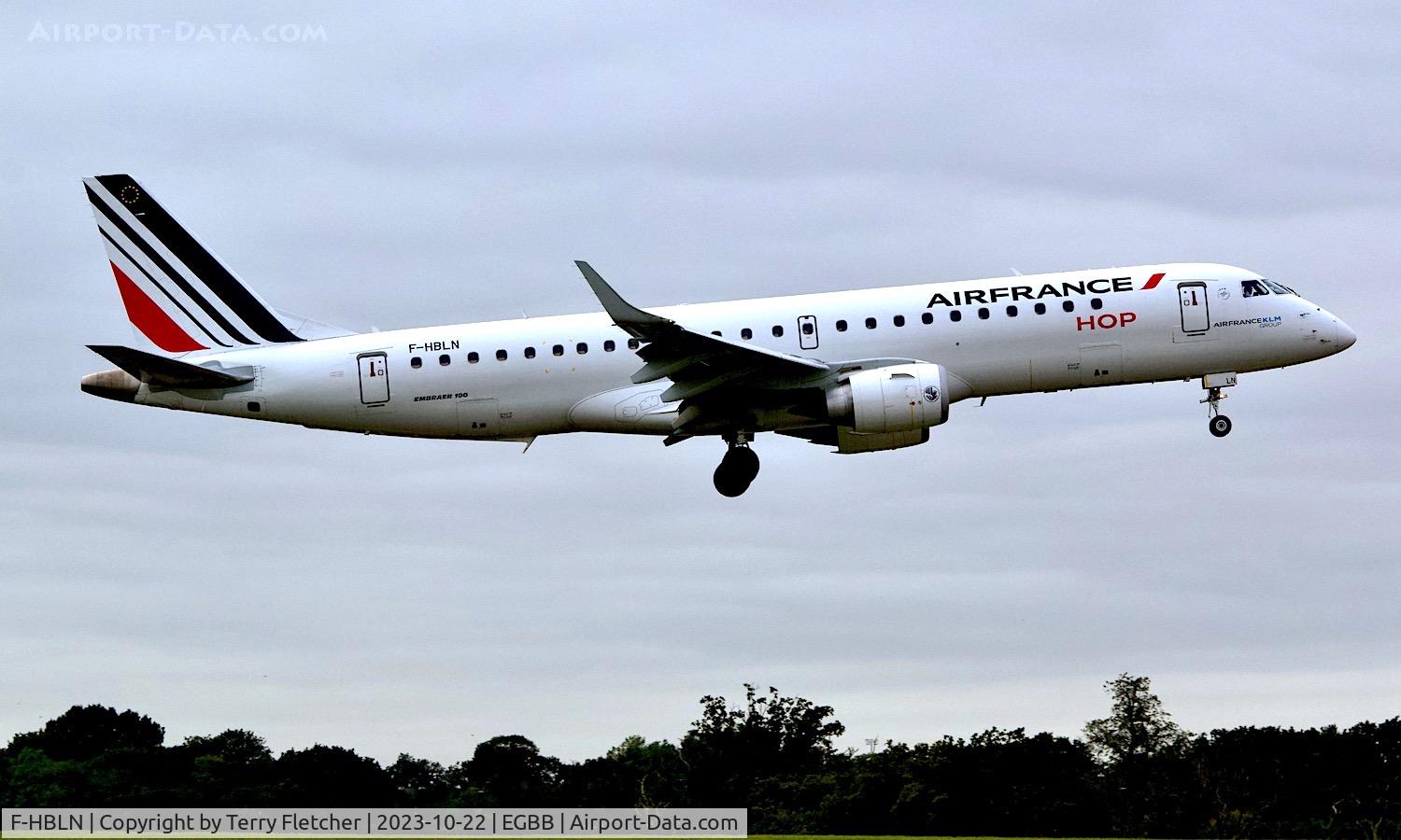 F-HBLN, 2019 Embraer 190STD (ERJ-190-100STD) C/N 19000769, at Birmingham