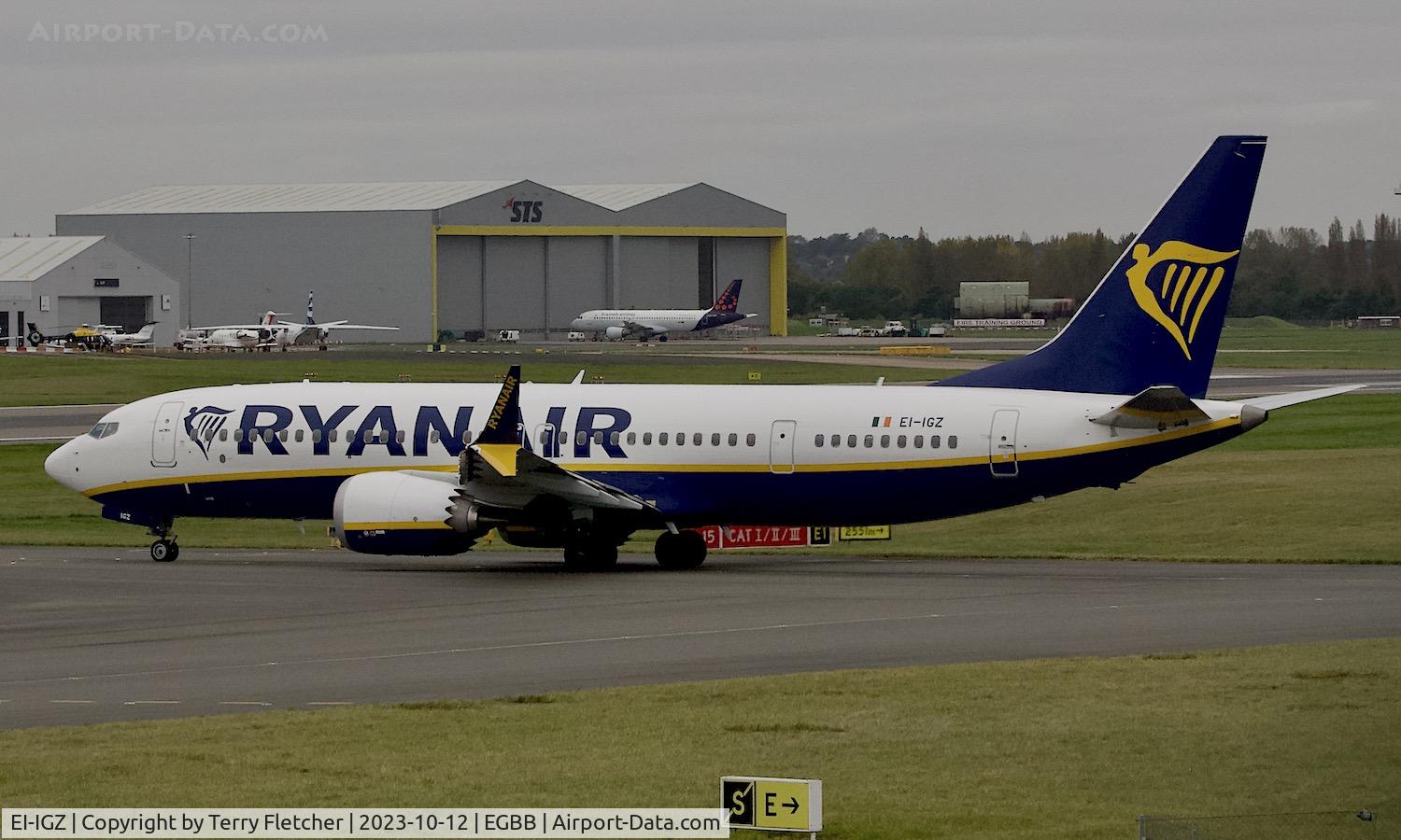 EI-IGZ, 2023 Boeing 737-8-200 MAX C/N 62354, At Birmingham