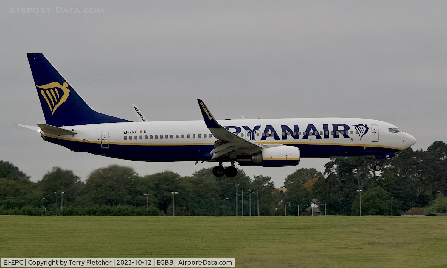 EI-EPC, 2011 Boeing 737-8AS C/N 40312, At Birmingham