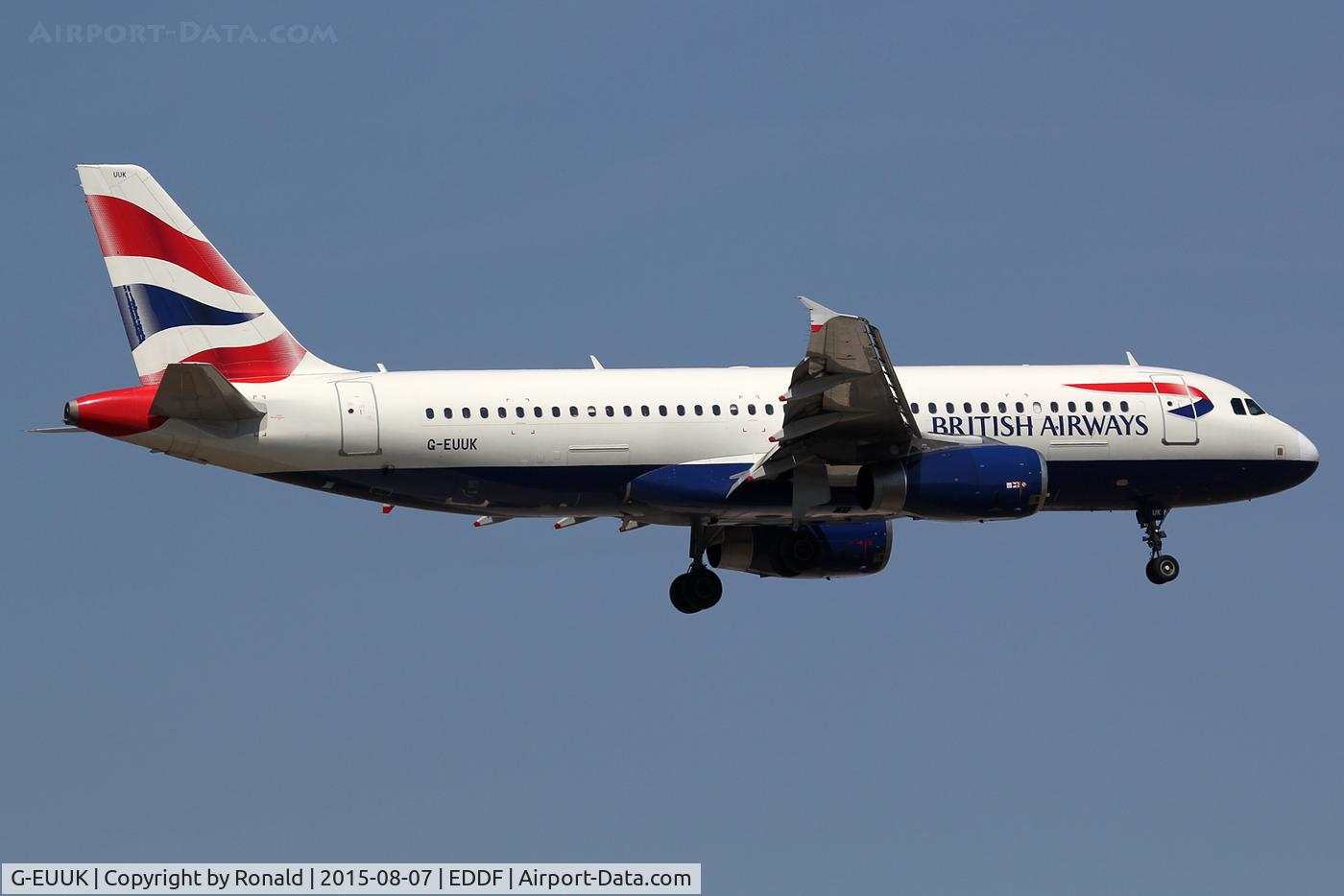 G-EUUK, 2002 Airbus A320-232 C/N 1899, at fra