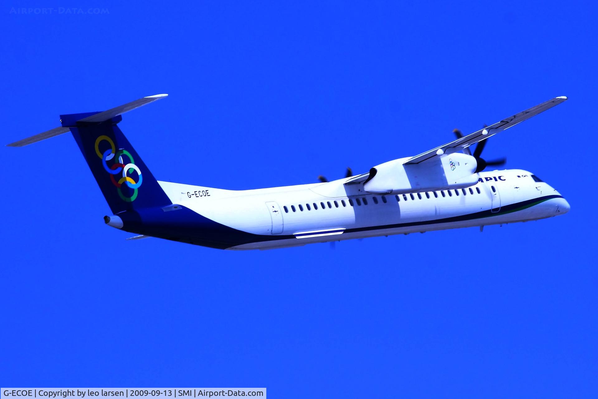 G-ECOE, 2008 De Havilland Canada DHC-8-402Q Dash 8 C/N 4212, Samos 13.9.2009