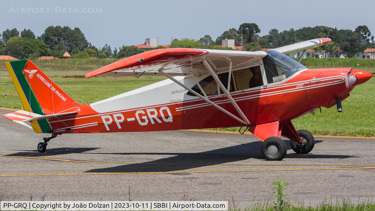 PP-GRQ, 1993 Aero Boero AB-115B C/N 384B, Cmte. Gabriel arriving back at Bacacheri after another 3 hour navigation flight.