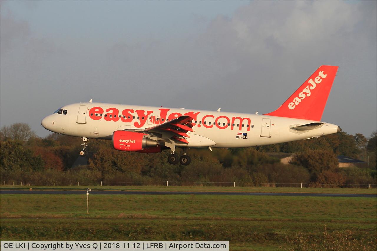 OE-LKI, 2006 Airbus A319-111 C/N 2829, Airbus A319-111, Landing rwy 25L, Brest-Bretagne airport (LFRB-BES)