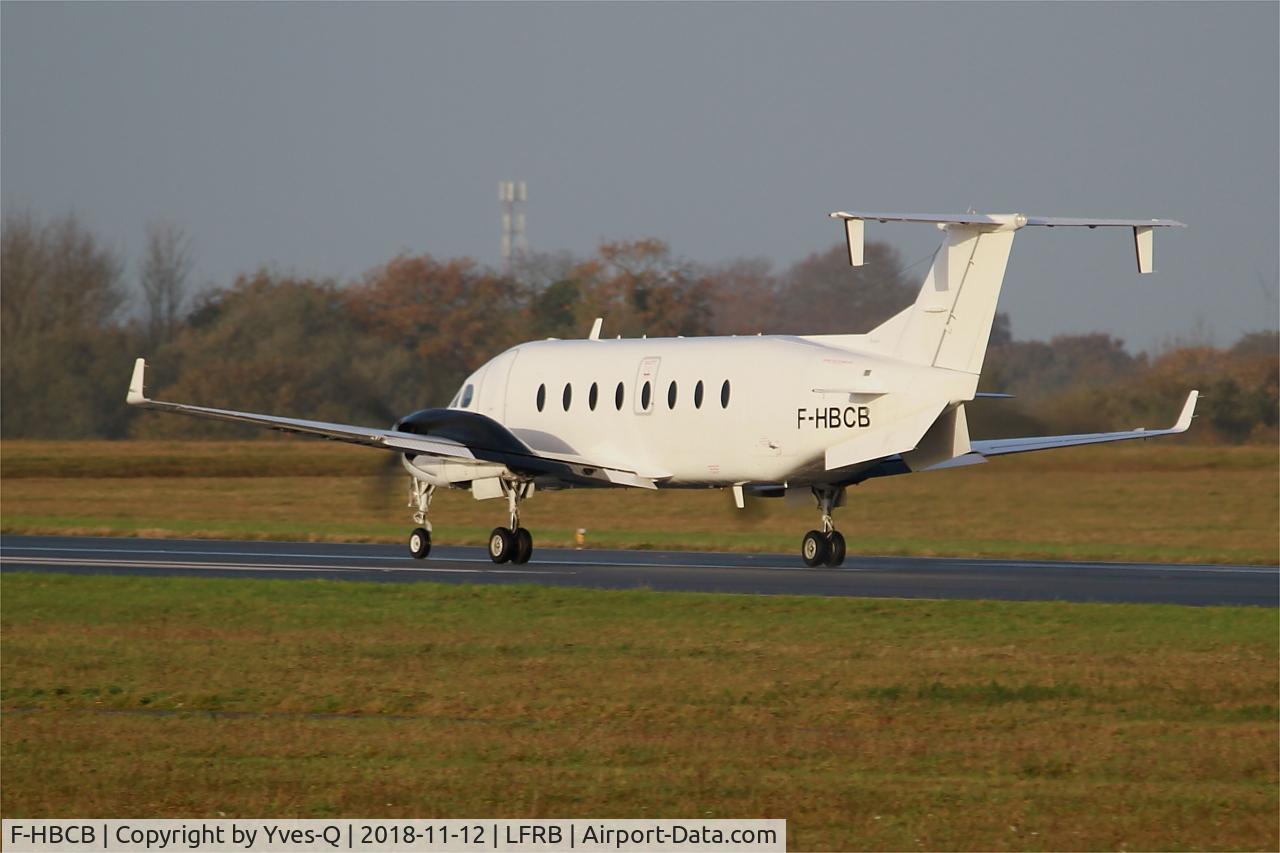F-HBCB, 1999 Raytheon 1900D C/N UE-390, Raytheon 1900D, Take off run rwy 25L, Brest-Guipavas Airport (LFRB-BES)