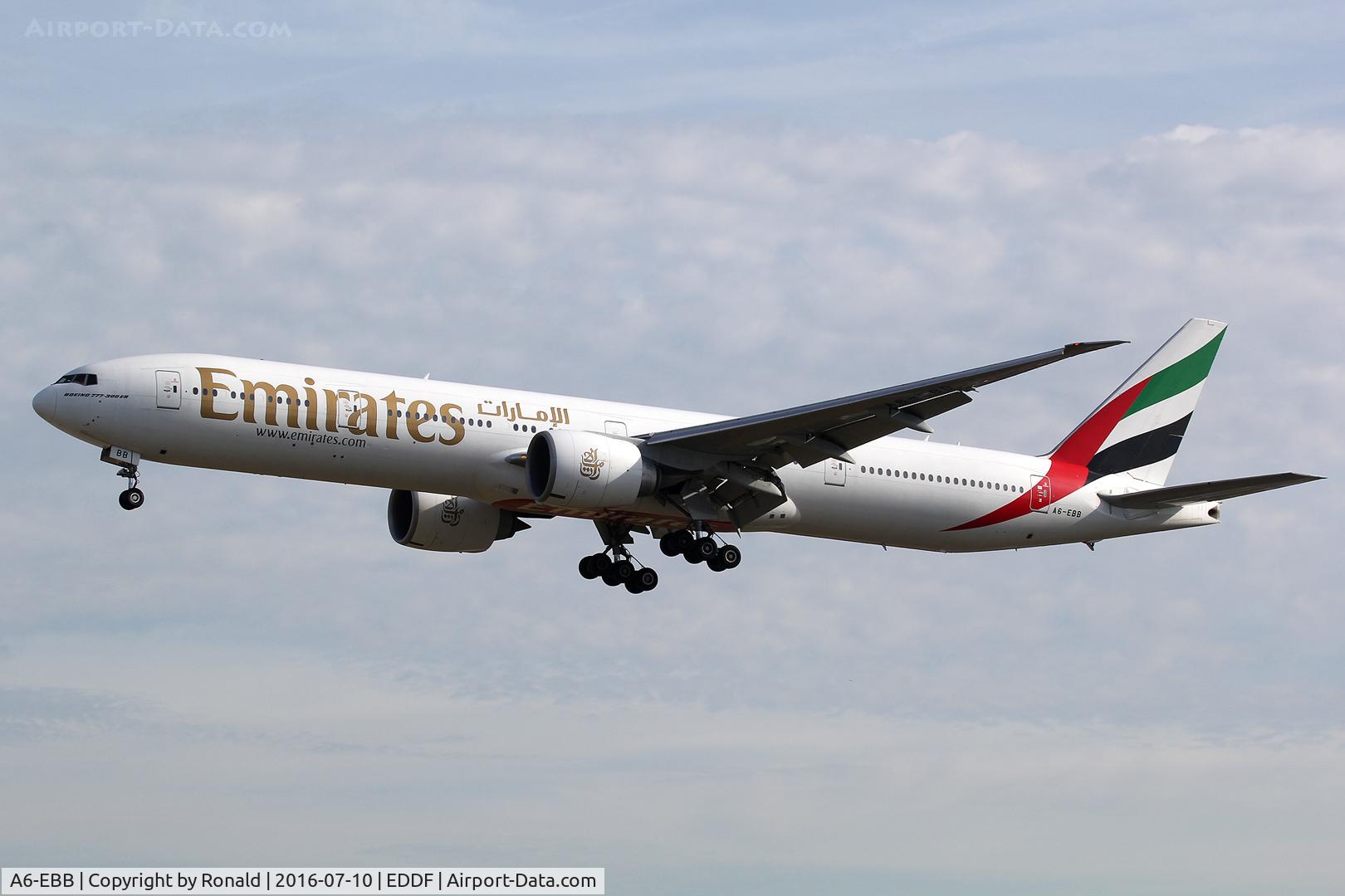 A6-EBB, 2005 Boeing 777-36N/ER C/N 32789, at fra
