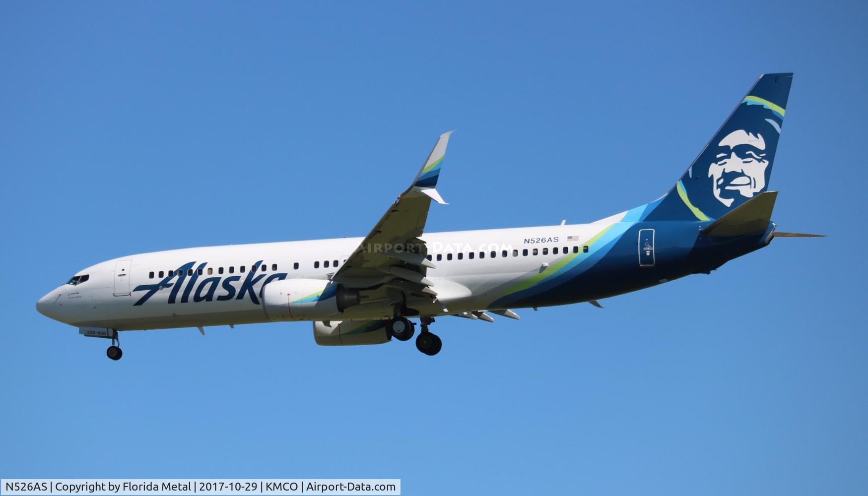 N526AS, 2009 Boeing 737-890 C/N 35196, ASA 738 zx PDX-MCO
