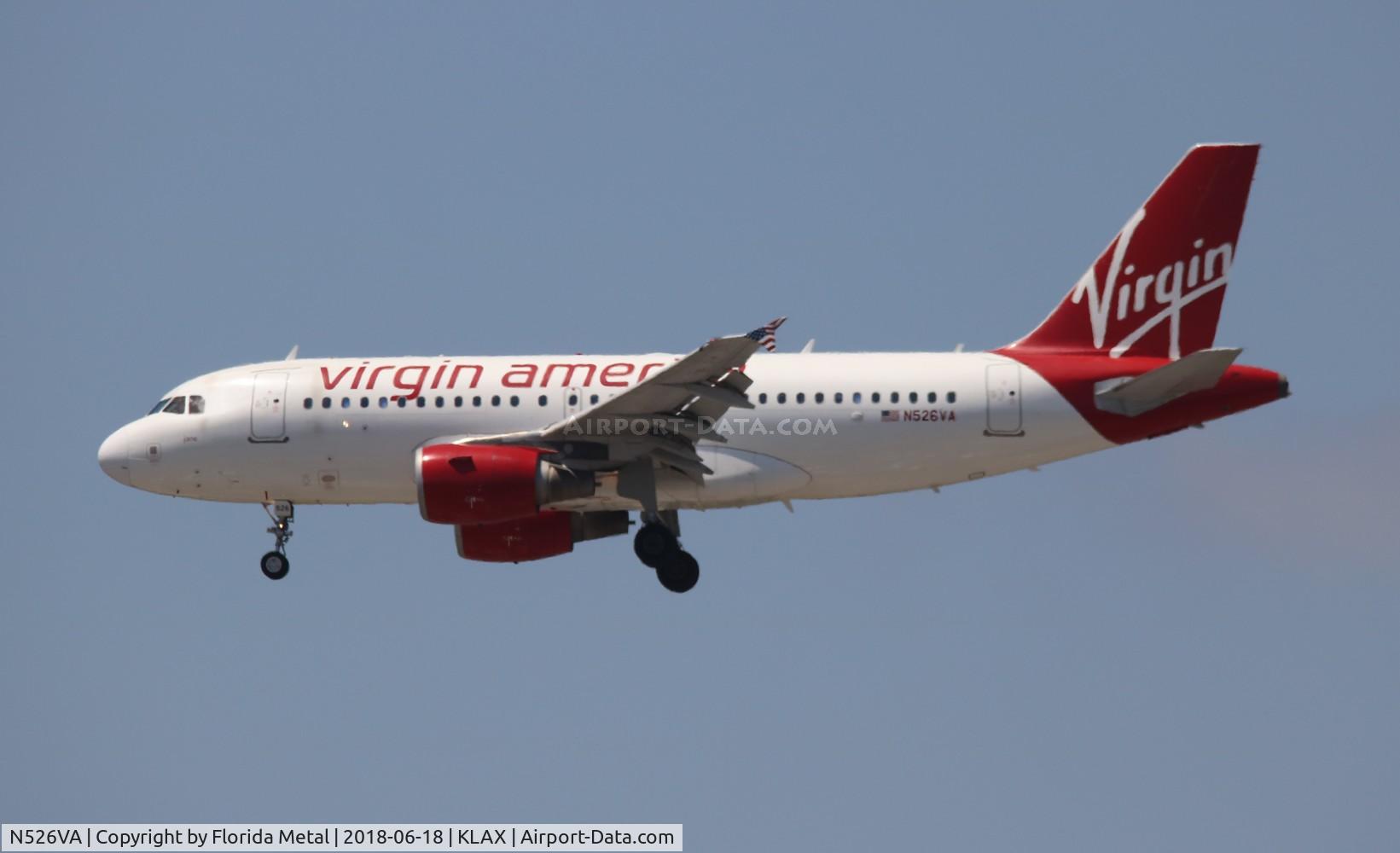 N526VA, 2008 Airbus A319-112 C/N 3347, VRD A319 zx LAS-KLAX