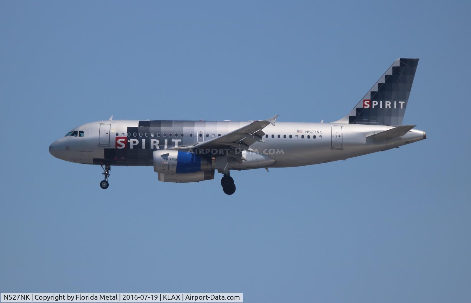 N527NK, 2007 Airbus A319-132 C/N 2978, NKS A319 silver zx